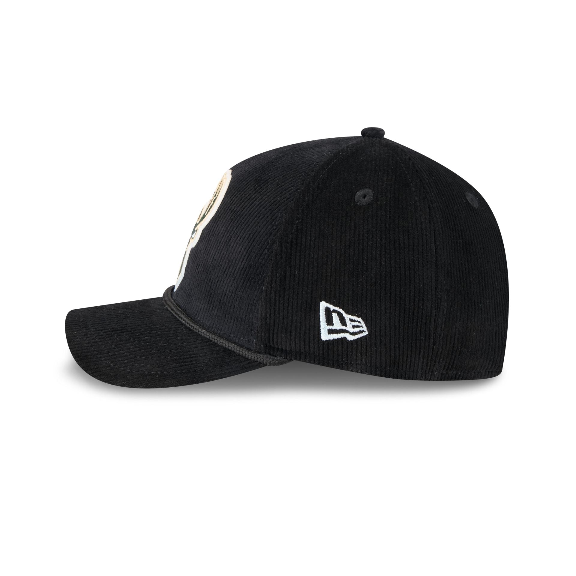 Milwaukee Bucks Corduroy 9Forty M-Crown A-Frame Snapback Hat - Image 4