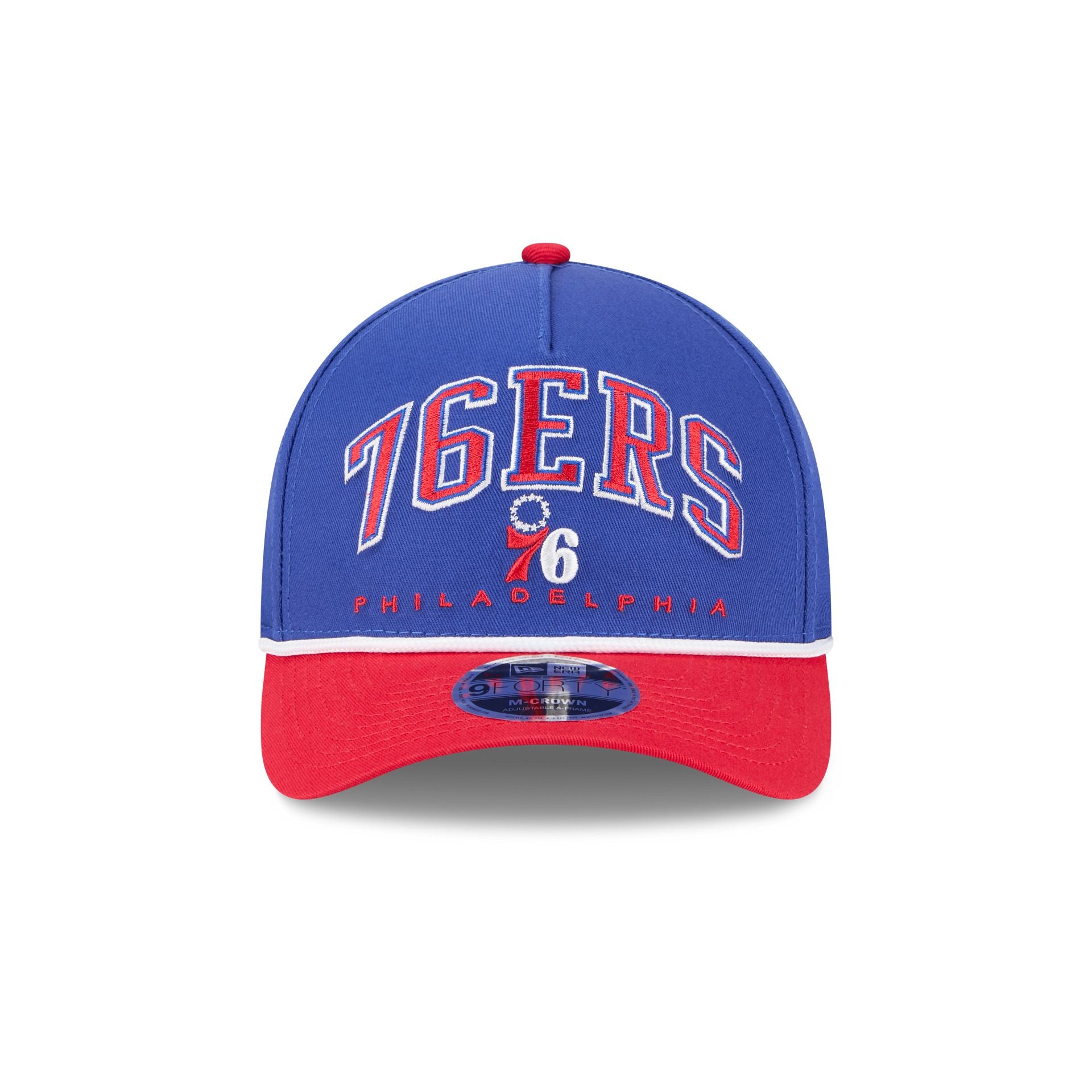 Alternative view of Philadelphia 76Ers Arch 9Forty M-Crown A-Frame Snapback Hat