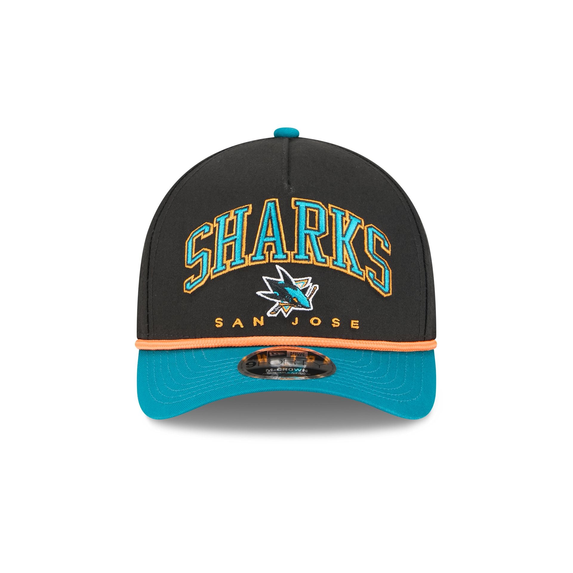 Alternative view of San Jose Sharks Arch 9Forty M-Crown A-Frame Snapback Hat