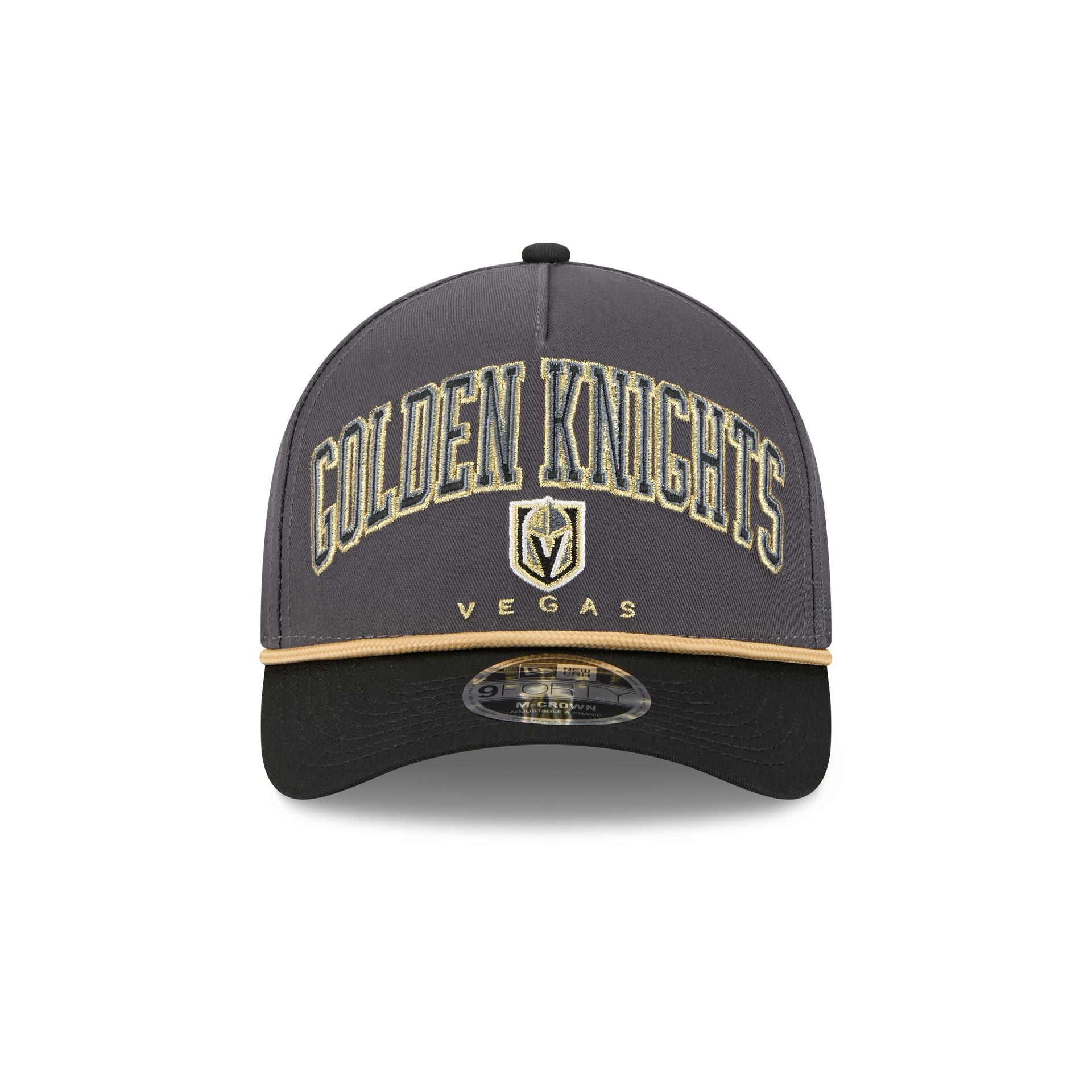 Alternative view of Vegas Golden Knights Arch 9Forty M-Crown A-Frame Snapback Hat