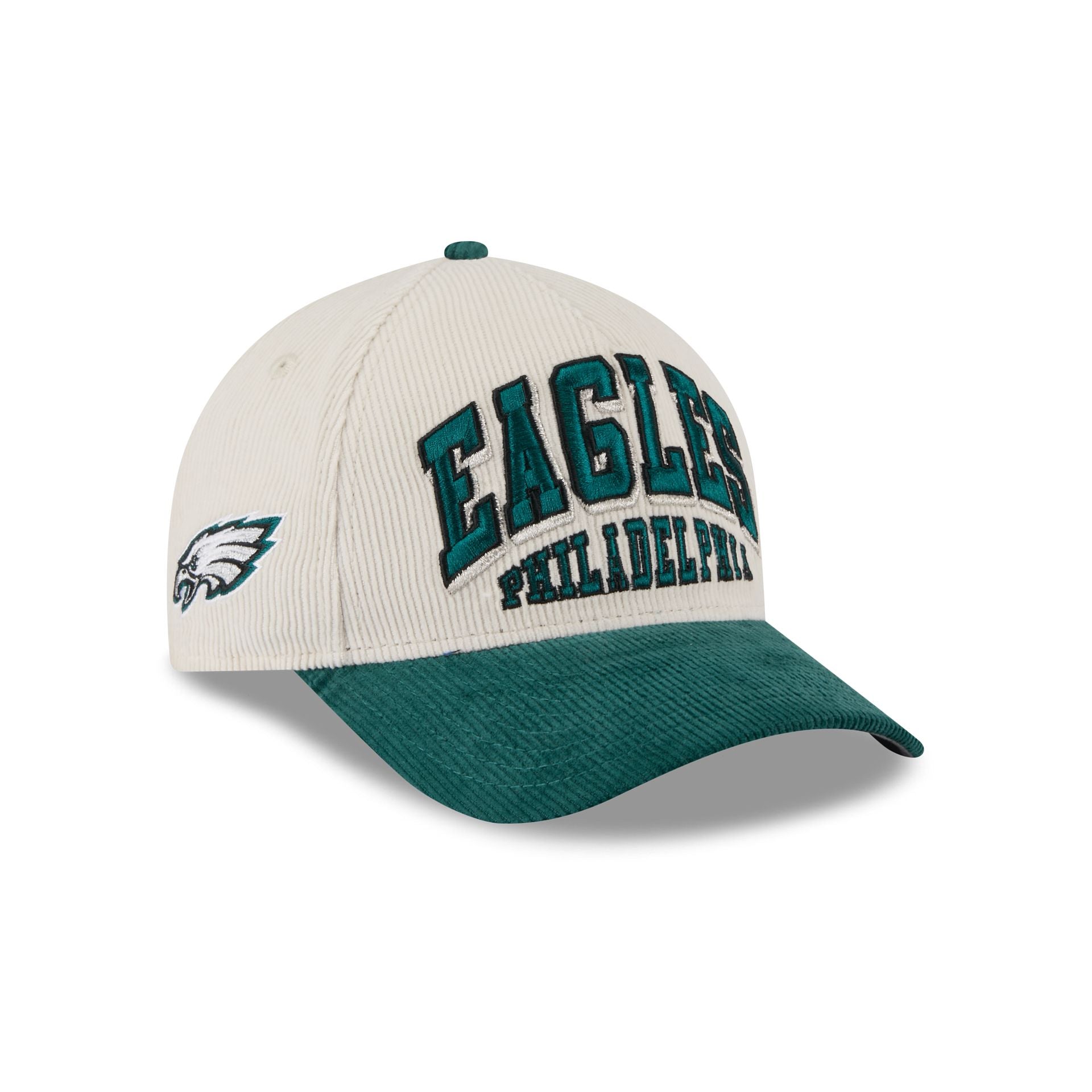 Philadelphia Eagles Stacked Corduroy 9Forty M-Crown A-Frame Snapback Hat