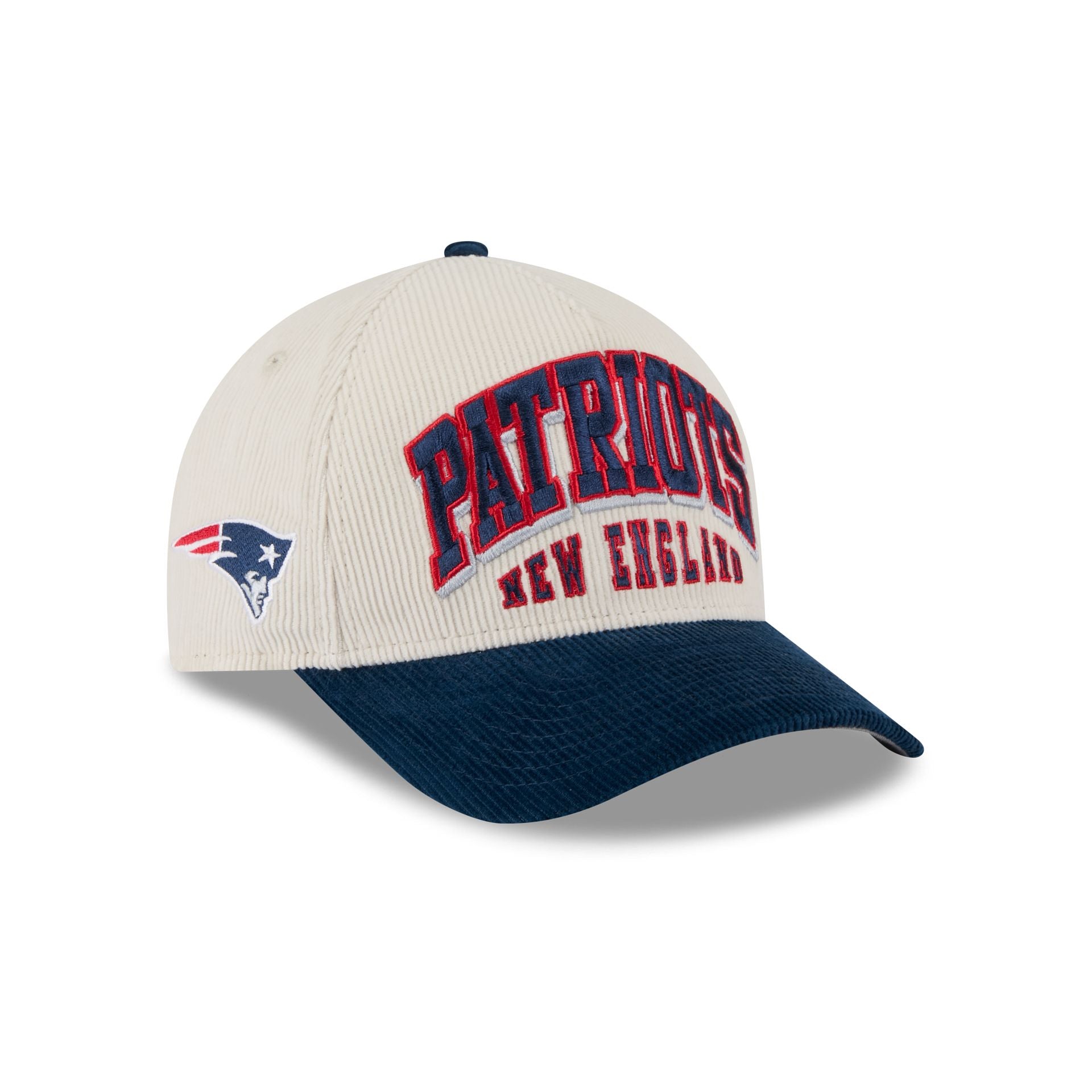 New England Patriots Stacked Corduroy 9Forty M-Crown A-Frame Snapback Hat