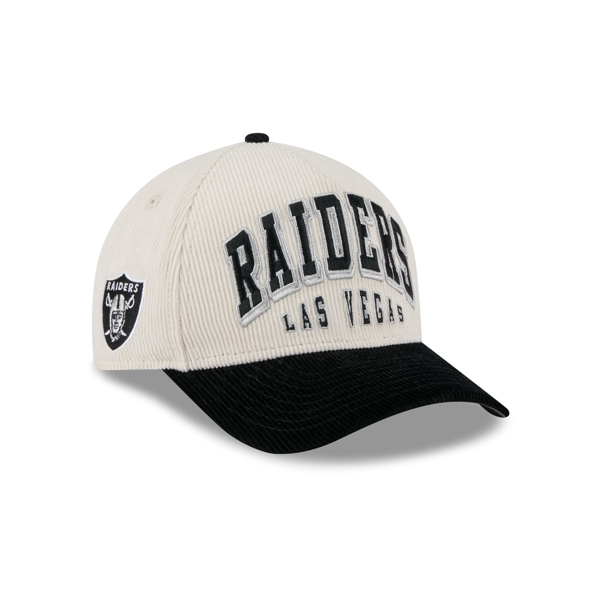 Las Vegas Raiders Stacked Corduroy 9Forty M-Crown A-Frame Snapback Hat