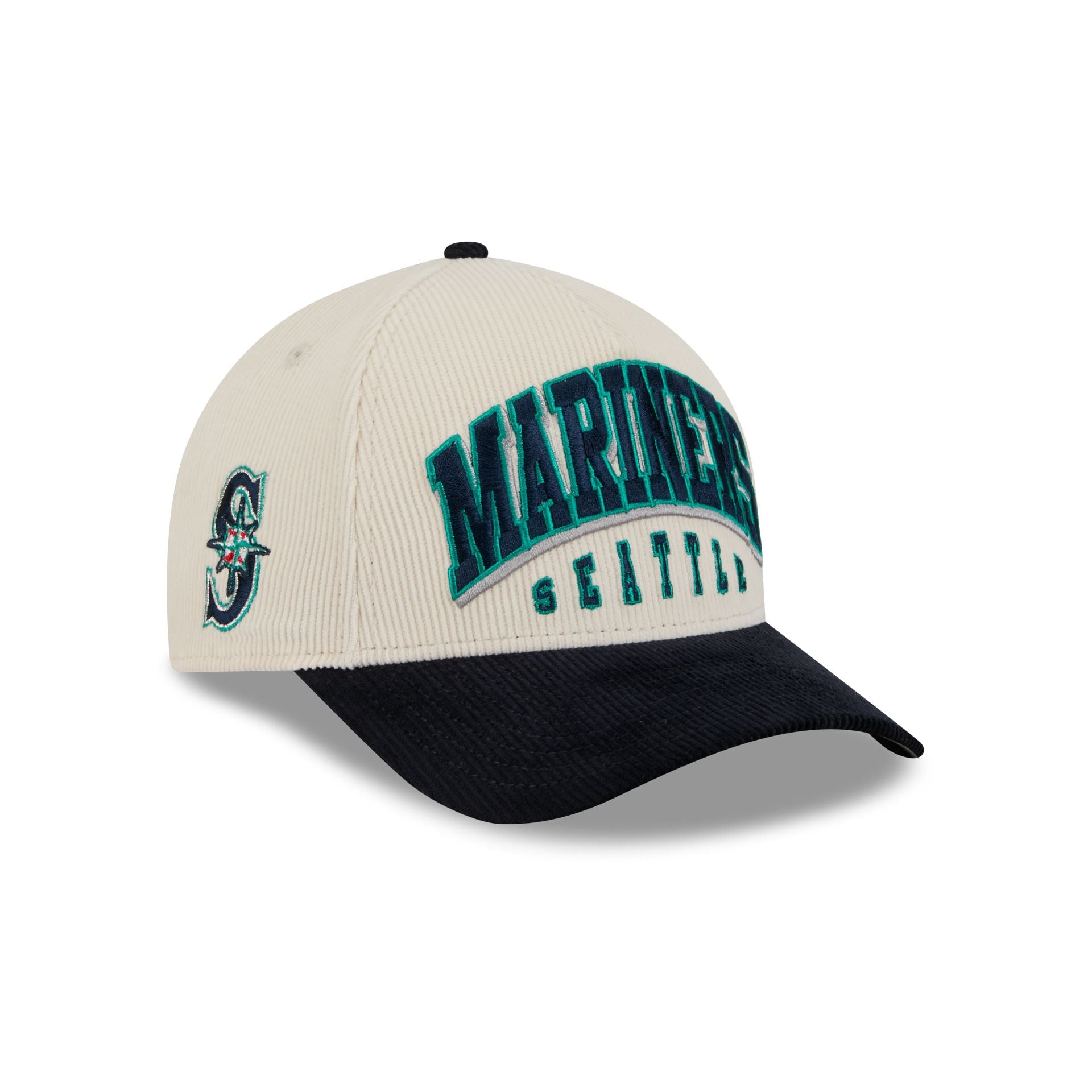 Seattle Mariners Stacked Corduroy 9Forty M-Crown A-Frame Snapback Hat