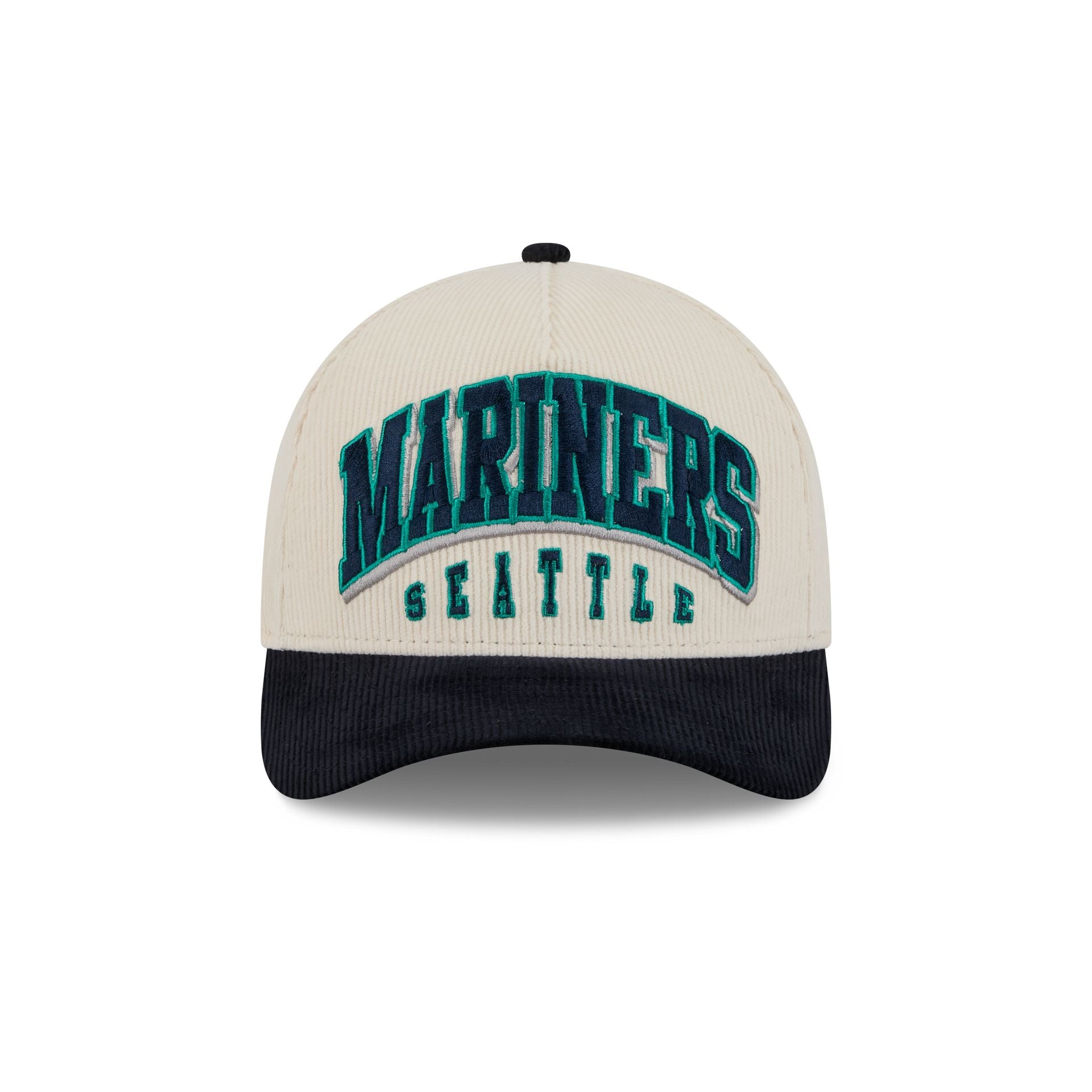Alternative view of Seattle Mariners Stacked Corduroy 9Forty M-Crown A-Frame Snapback Hat