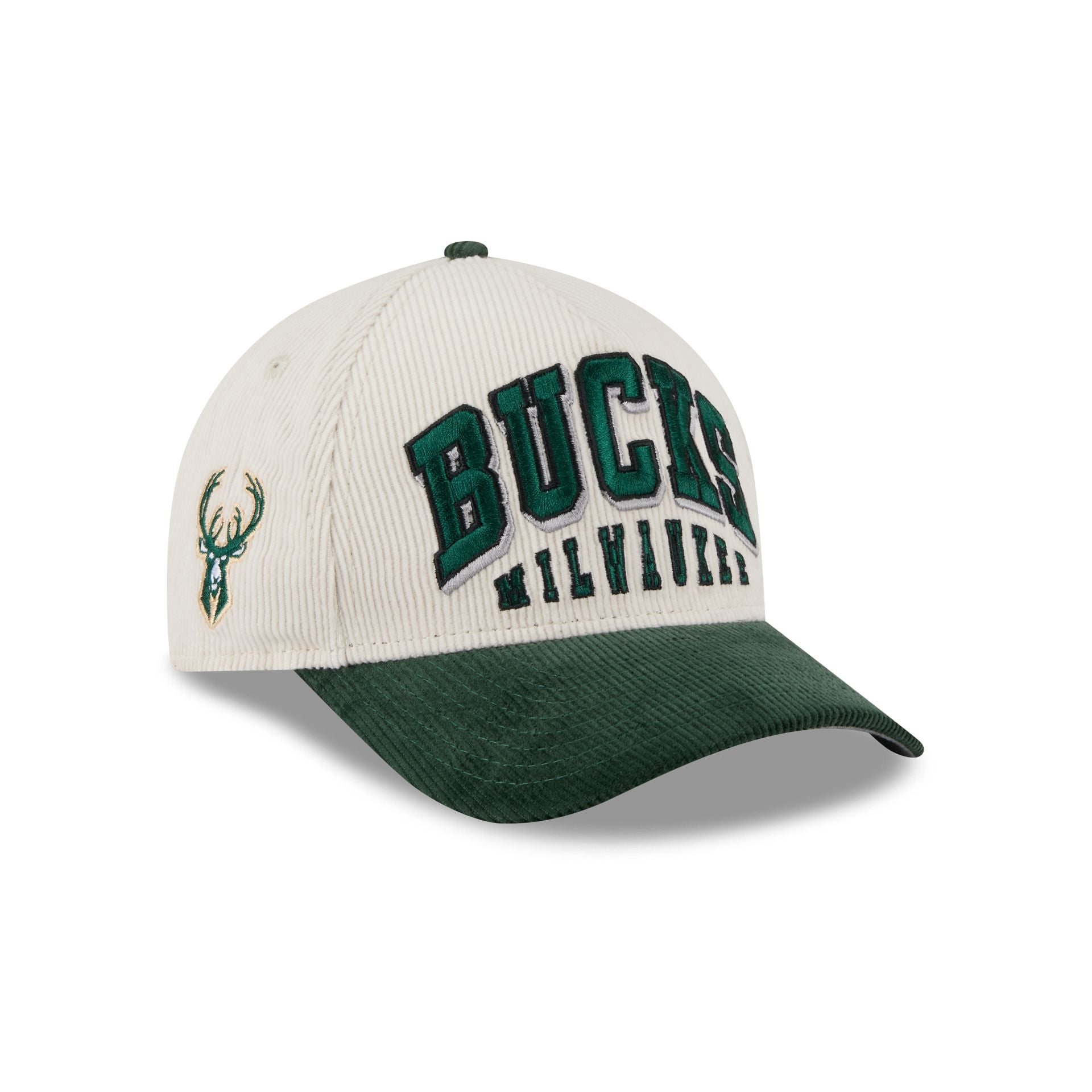Milwaukee Bucks Stacked Corduroy 9Forty M-Crown A-Frame Snapback Hat