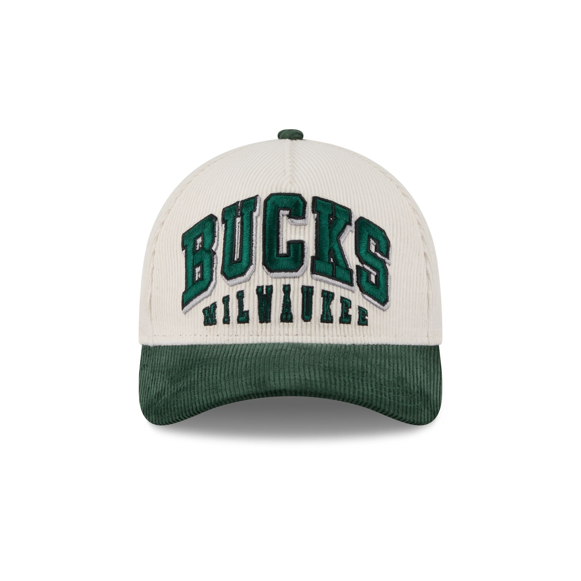 Alternative view of Milwaukee Bucks Stacked Corduroy 9Forty M-Crown A-Frame Snapback Hat