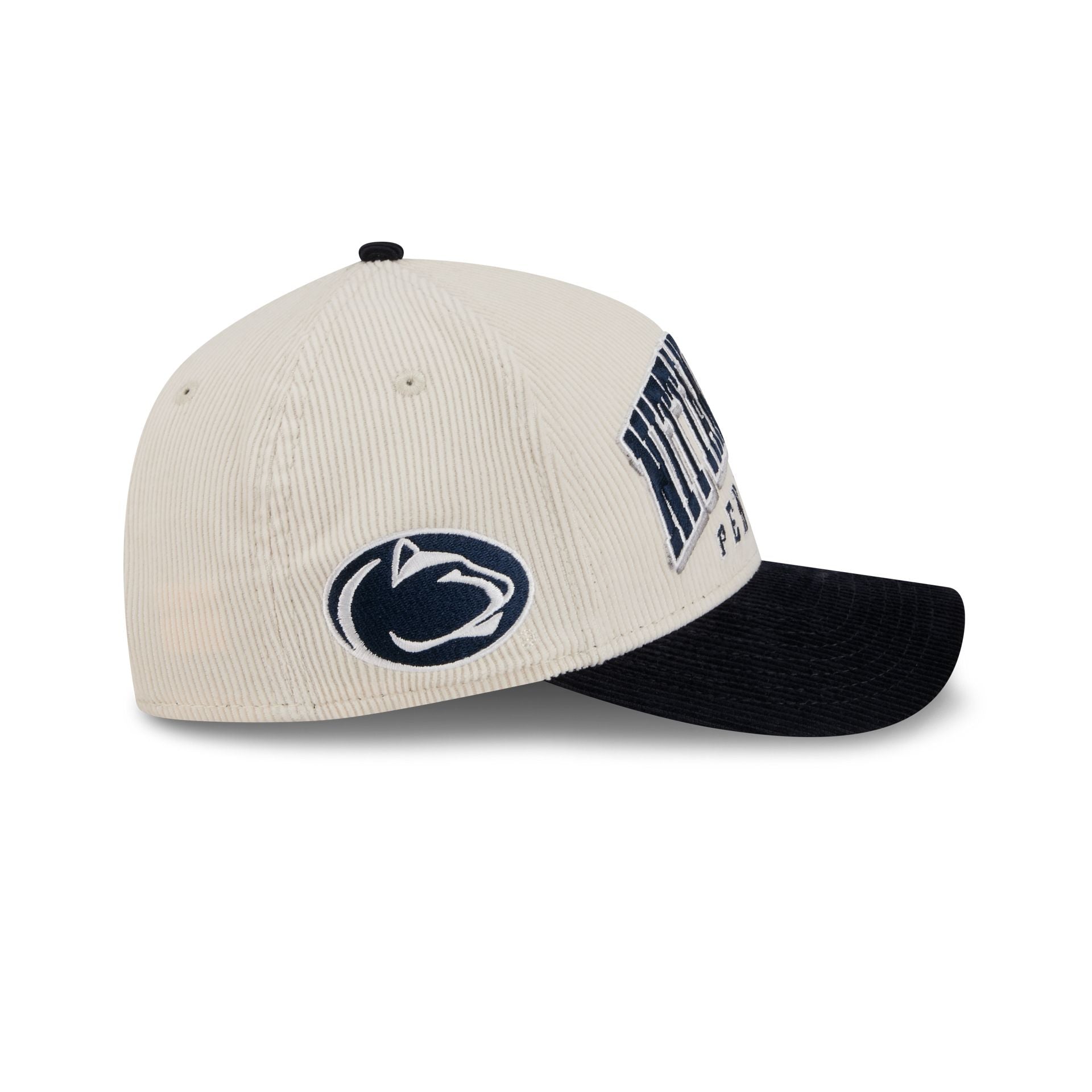 Penn State Nittany Lions Stacked Corduroy 9Forty M-Crown A-Frame Snapback Hat - Image 4