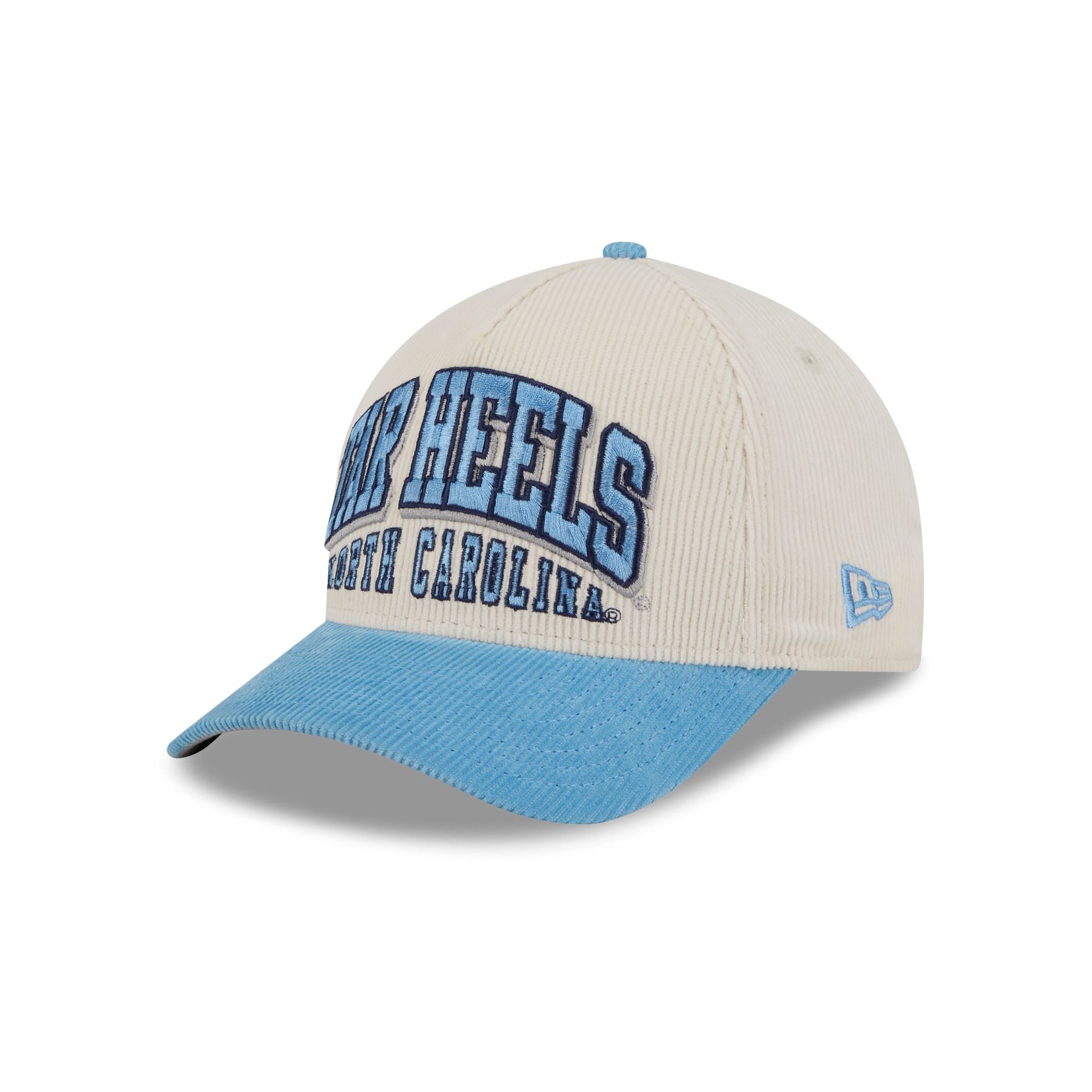North Carolina Tar Heels Stacked Corduroy 9Forty M-Crown A-Frame Snapback Hat - Image 3