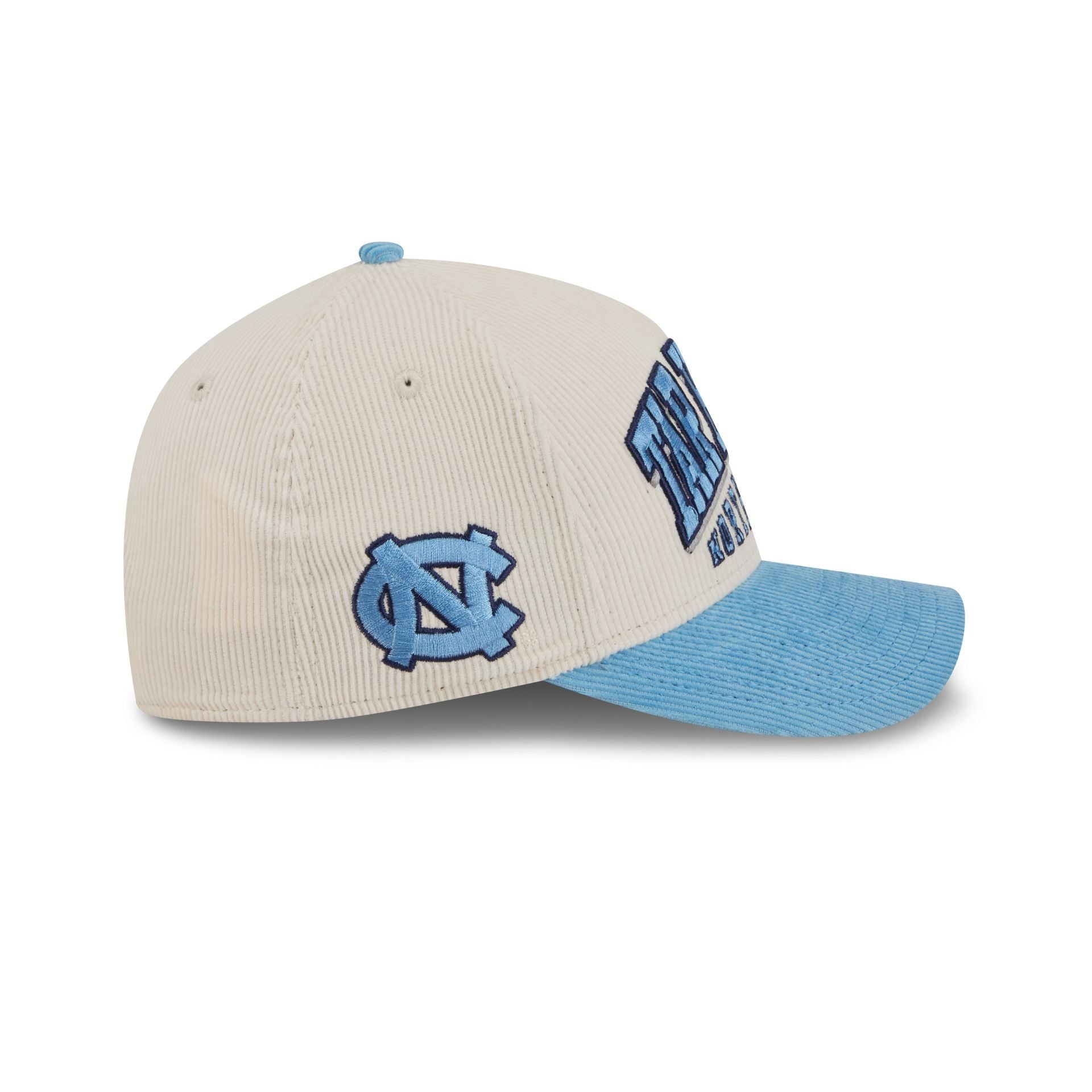North Carolina Tar Heels Stacked Corduroy 9Forty M-Crown A-Frame Snapback Hat - Image 4