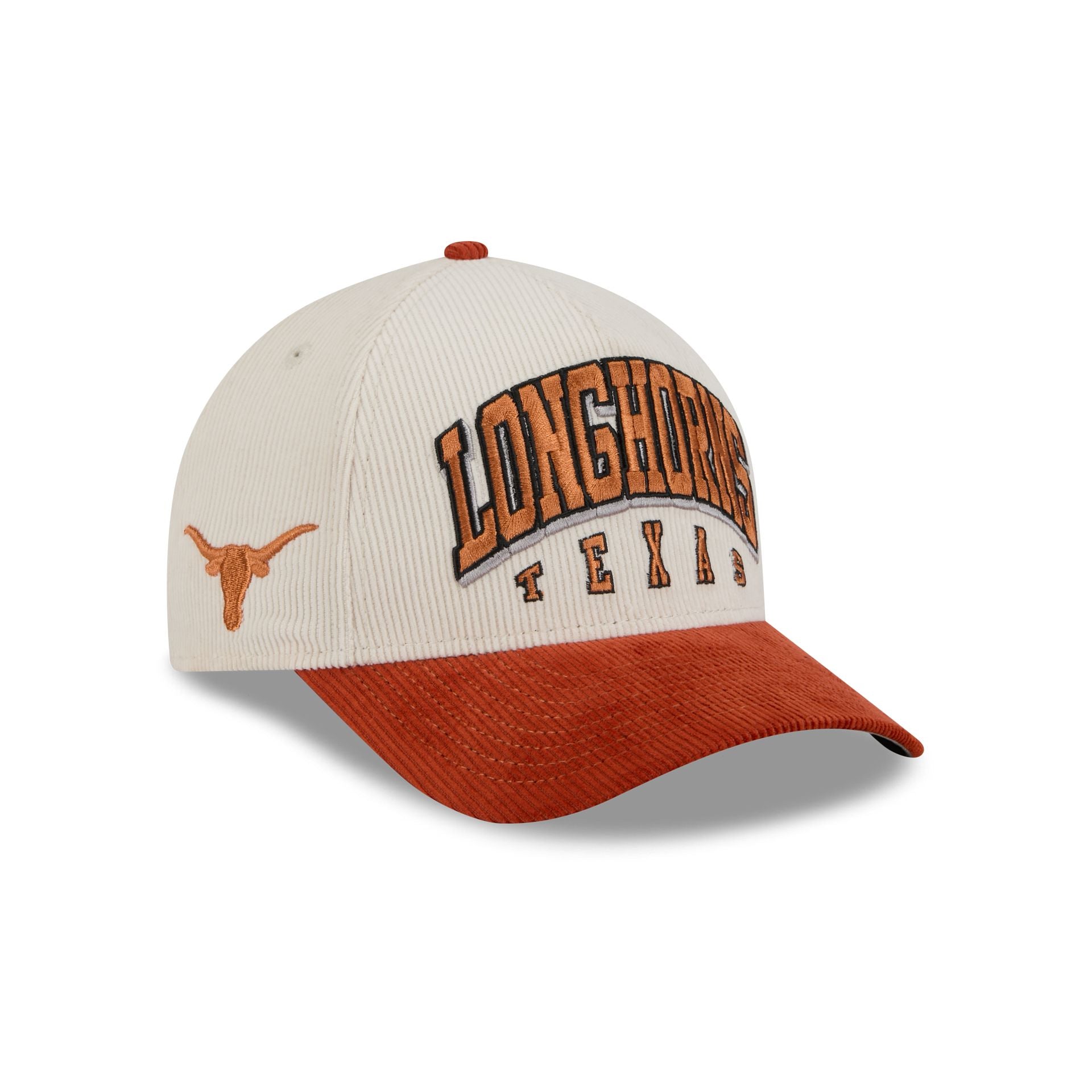 Texas Longhorns Stacked Corduroy 9Forty M-Crown A-Frame Snapback Hat