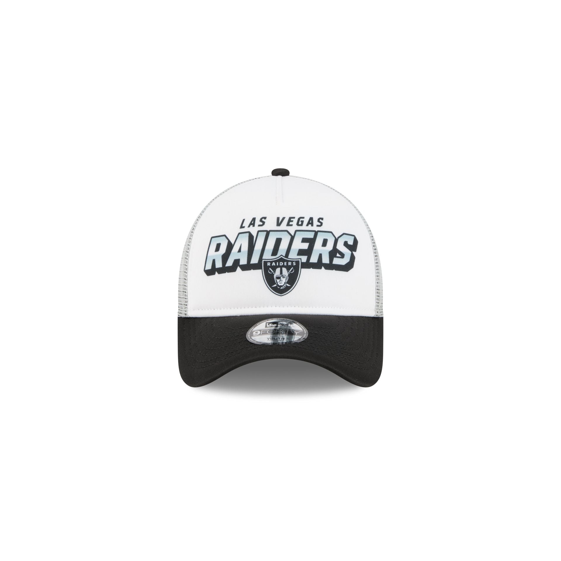 Alternative view of Las Vegas Raiders Shine Kids 9Forty A-Frame Trucker Hat