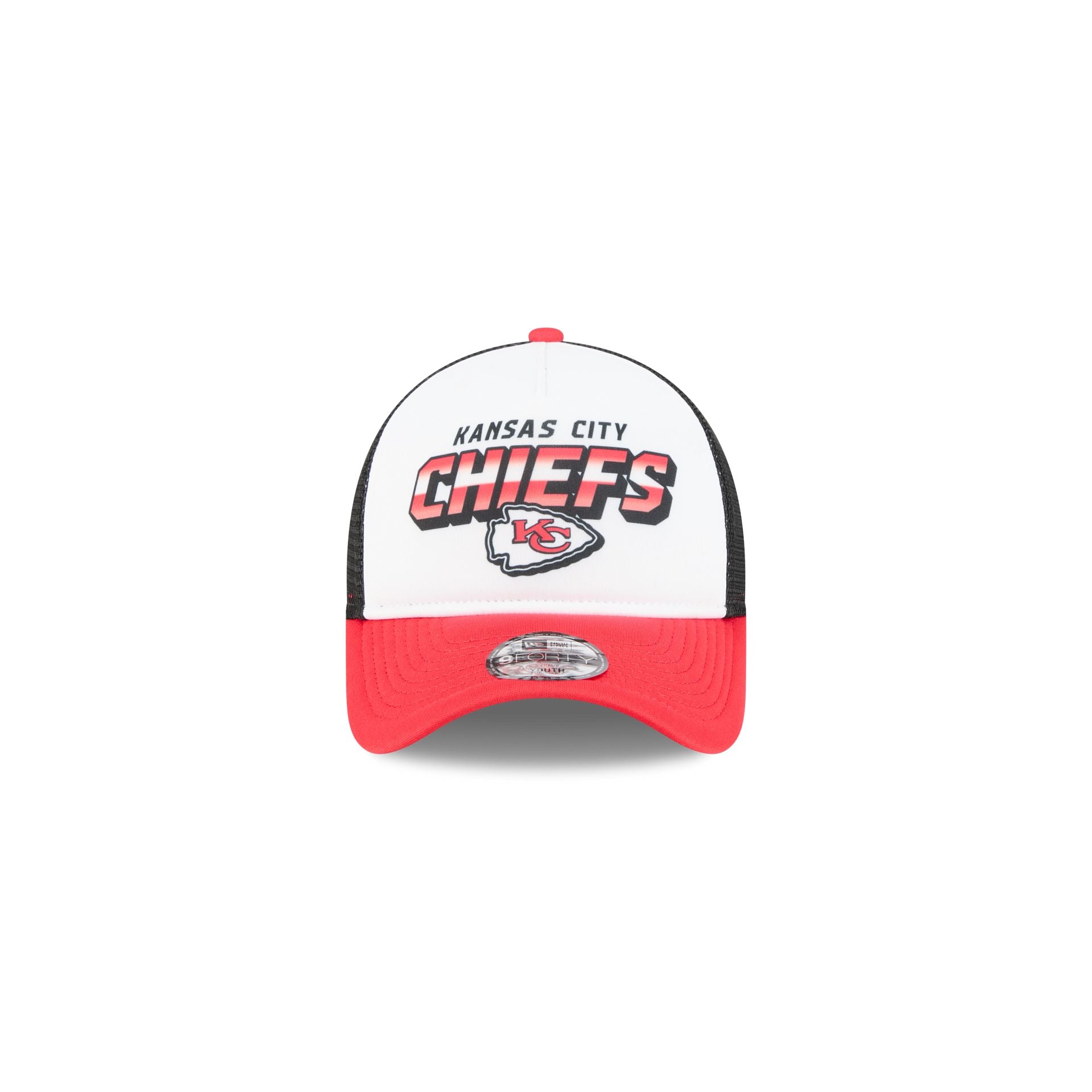 Alternative view of Kansas City Chiefs Shine Kids 9Forty A-Frame Trucker Hat