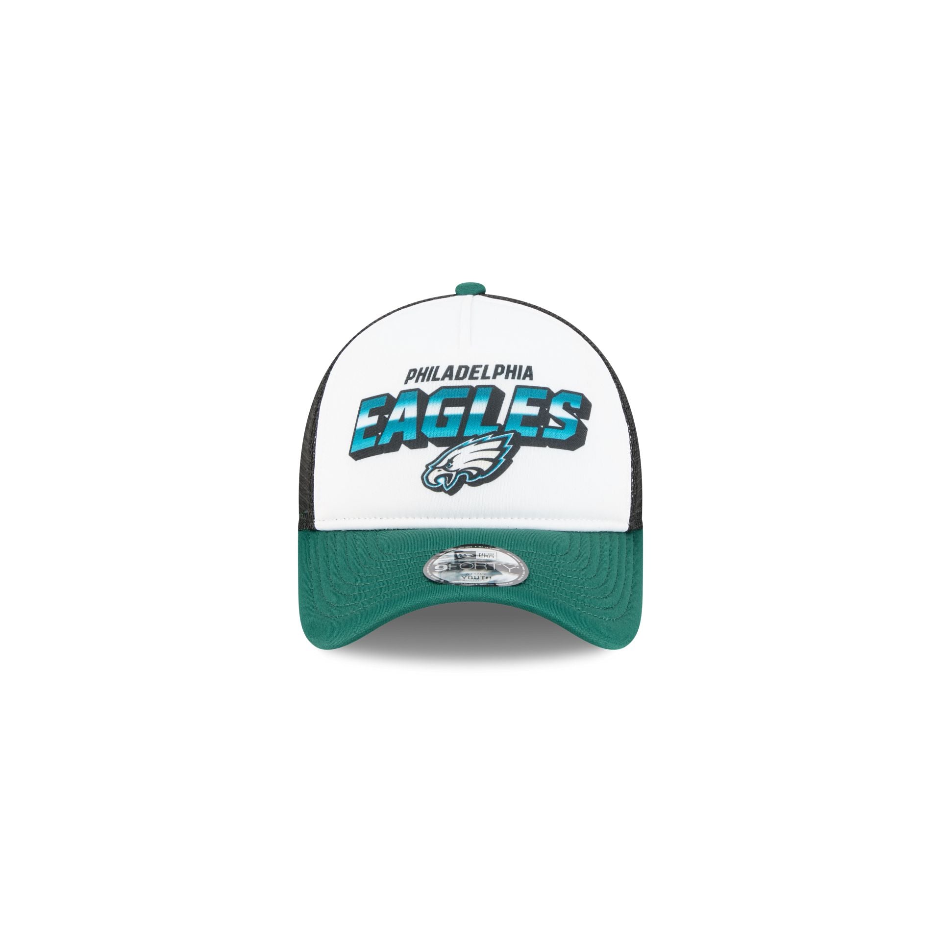Alternative view of Philadelphia Eagles Shine Kids 9Forty A-Frame Trucker Hat