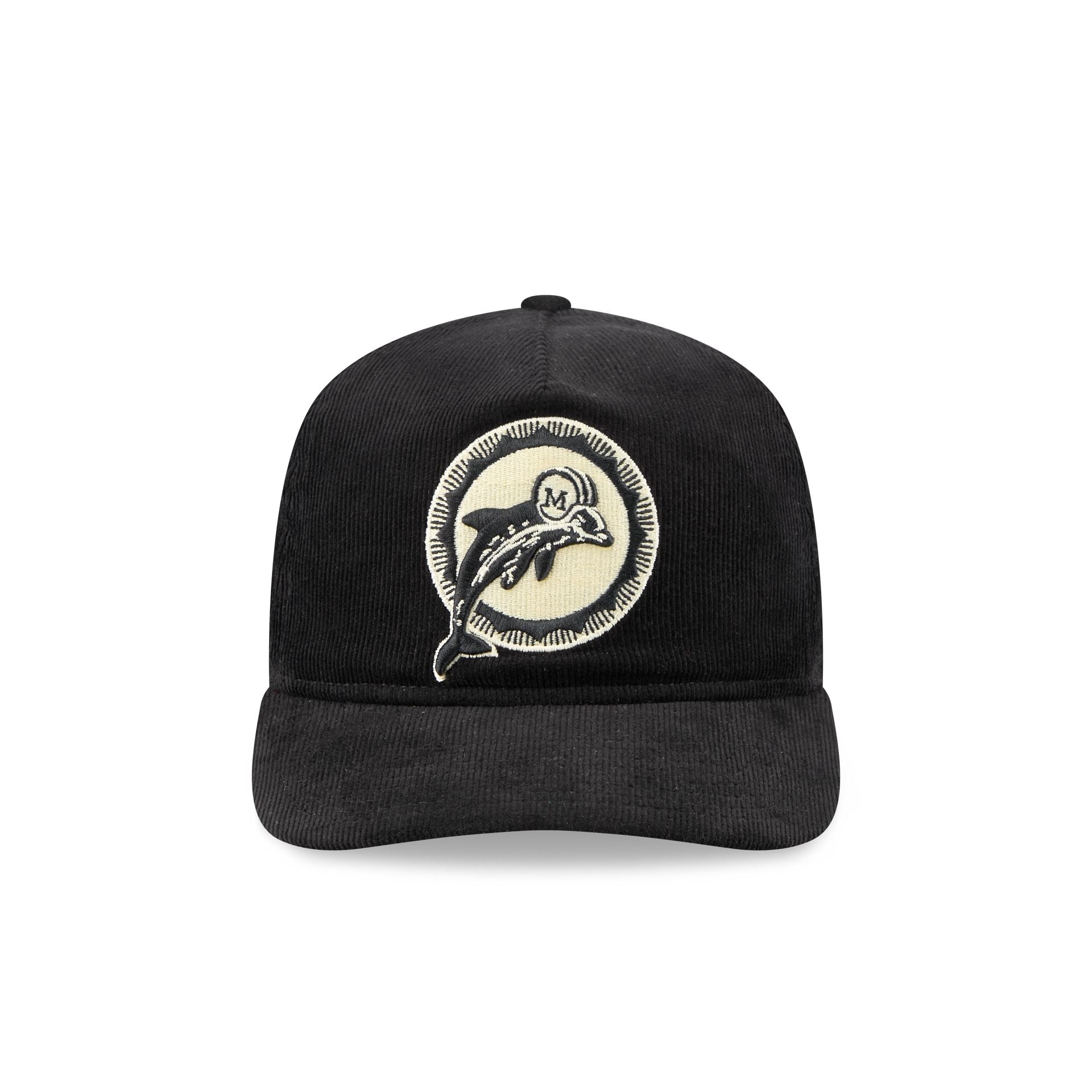 Alternative view of Miami Dolphins Nostalgic Black Corduroy 19Twenty Adjustable Hat