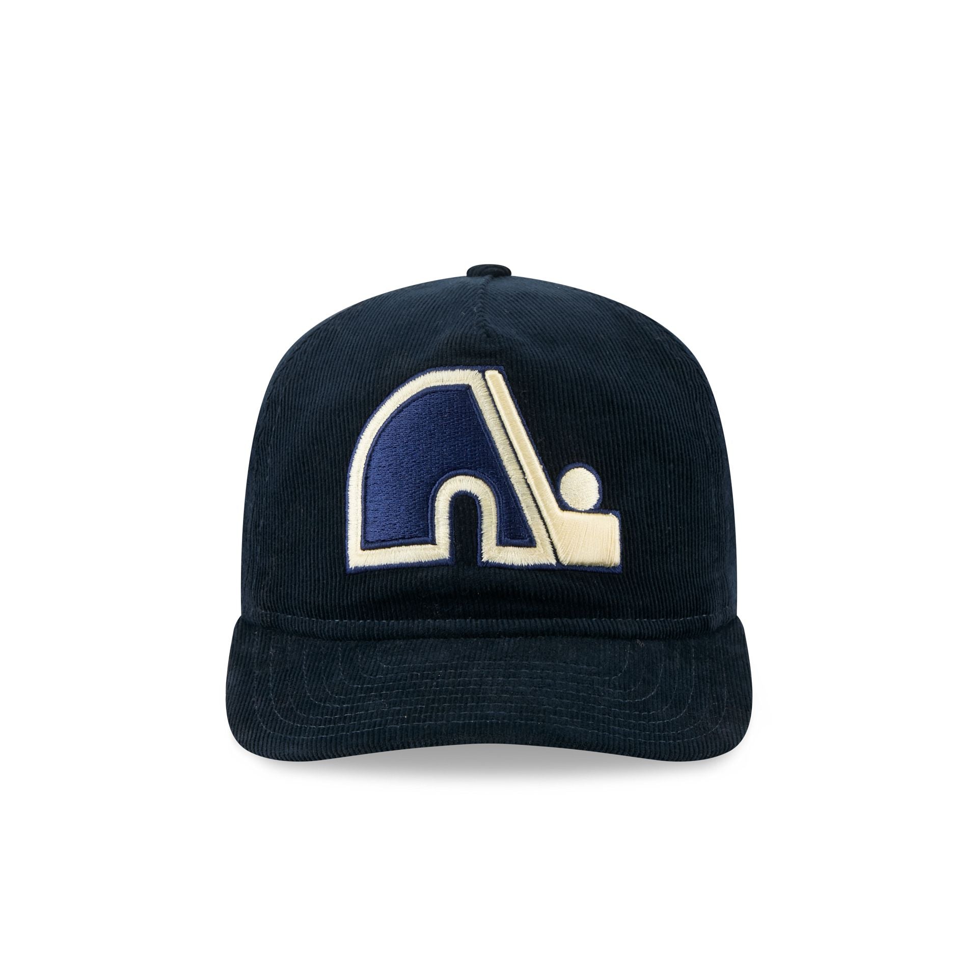 Alternative view of Quebec Nordiques Nostalgic Navy Corduroy 19Twenty Adjustable Hat