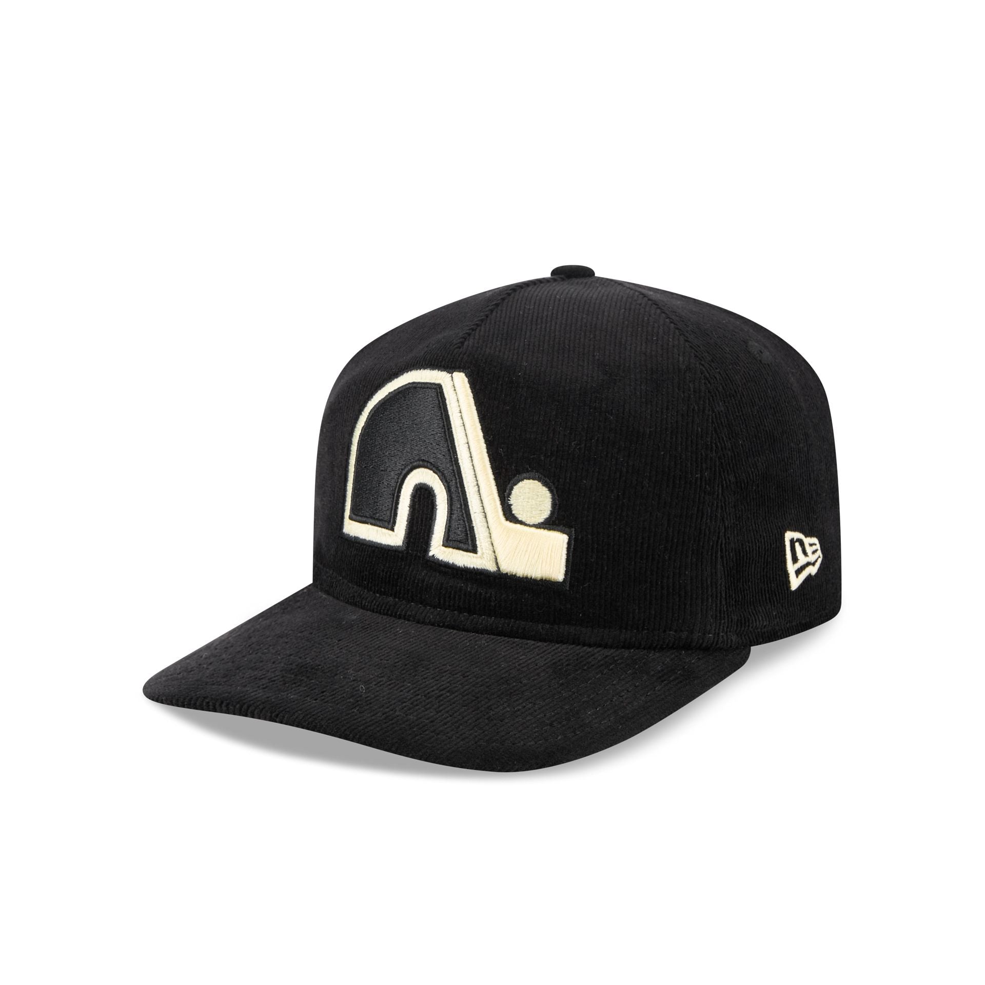 Quebec Nordiques Nostalgic Black Corduroy 19Twenty Adjustable Hat