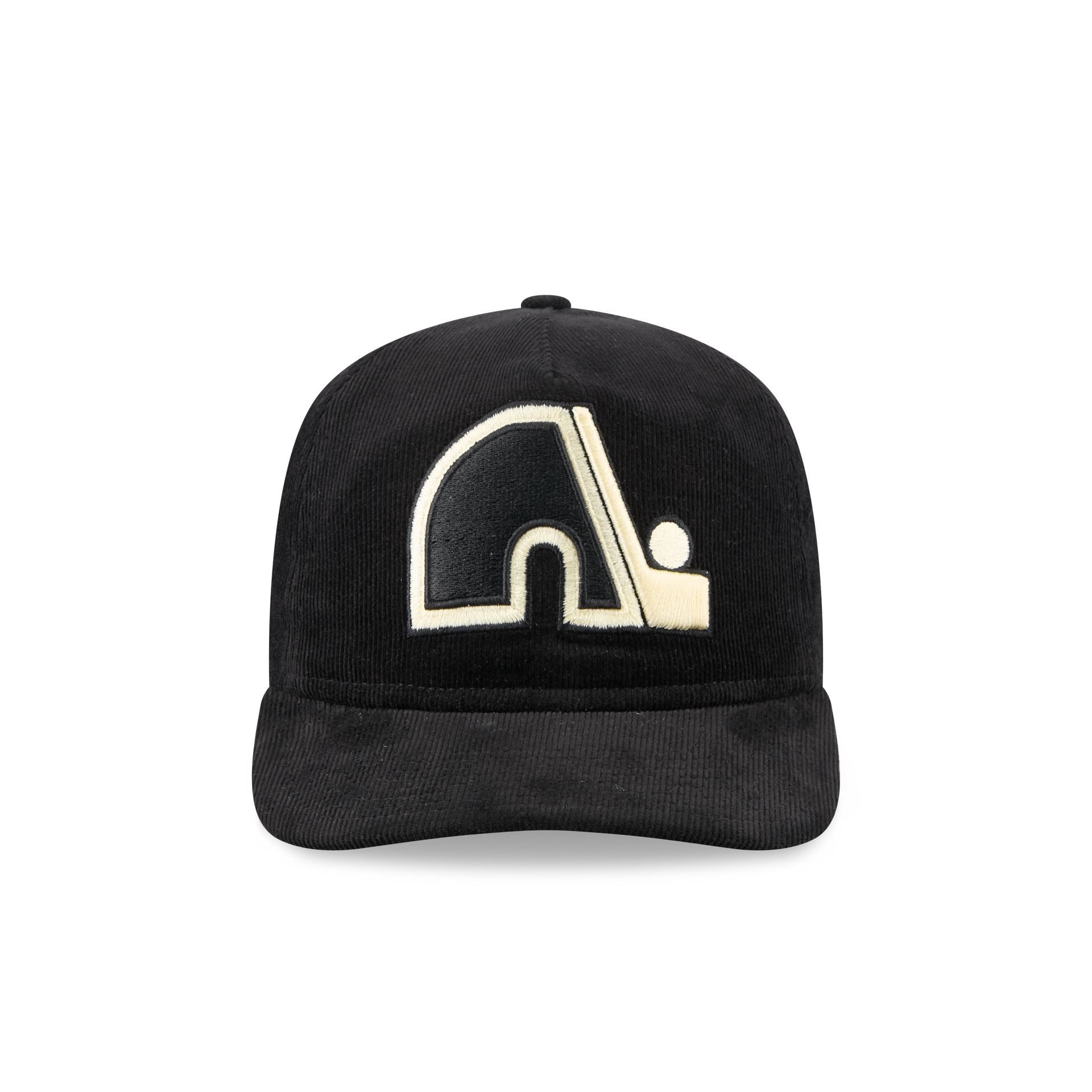 Alternative view of Quebec Nordiques Nostalgic Black Corduroy 19Twenty Adjustable Hat