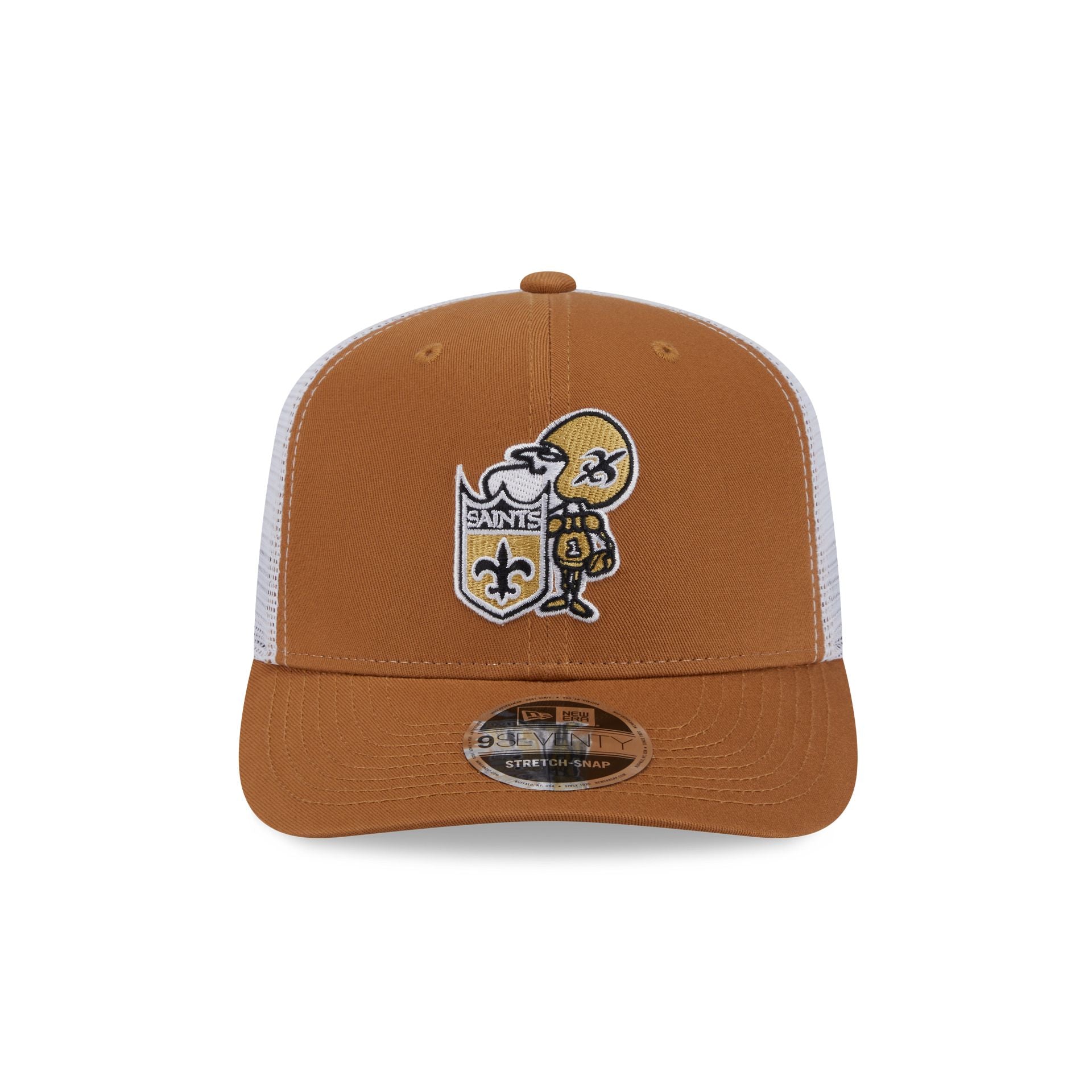 Alternative view of New Orleans Saints Bronze 9Seventy Trucker Hat