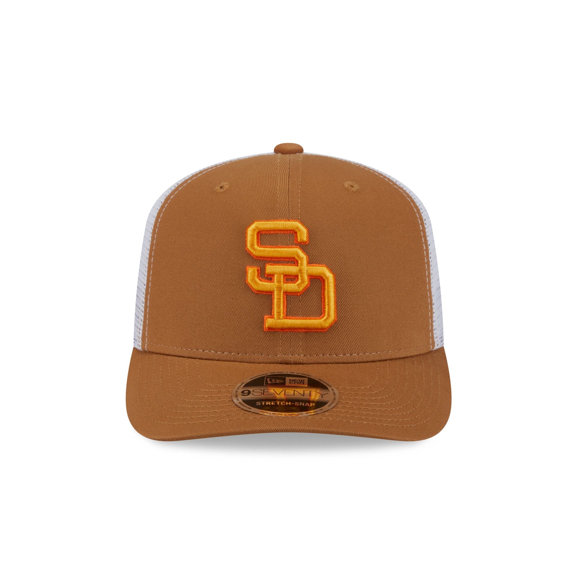 Alternative view of San Diego Padres Bronze 9Seventy Trucker Hat