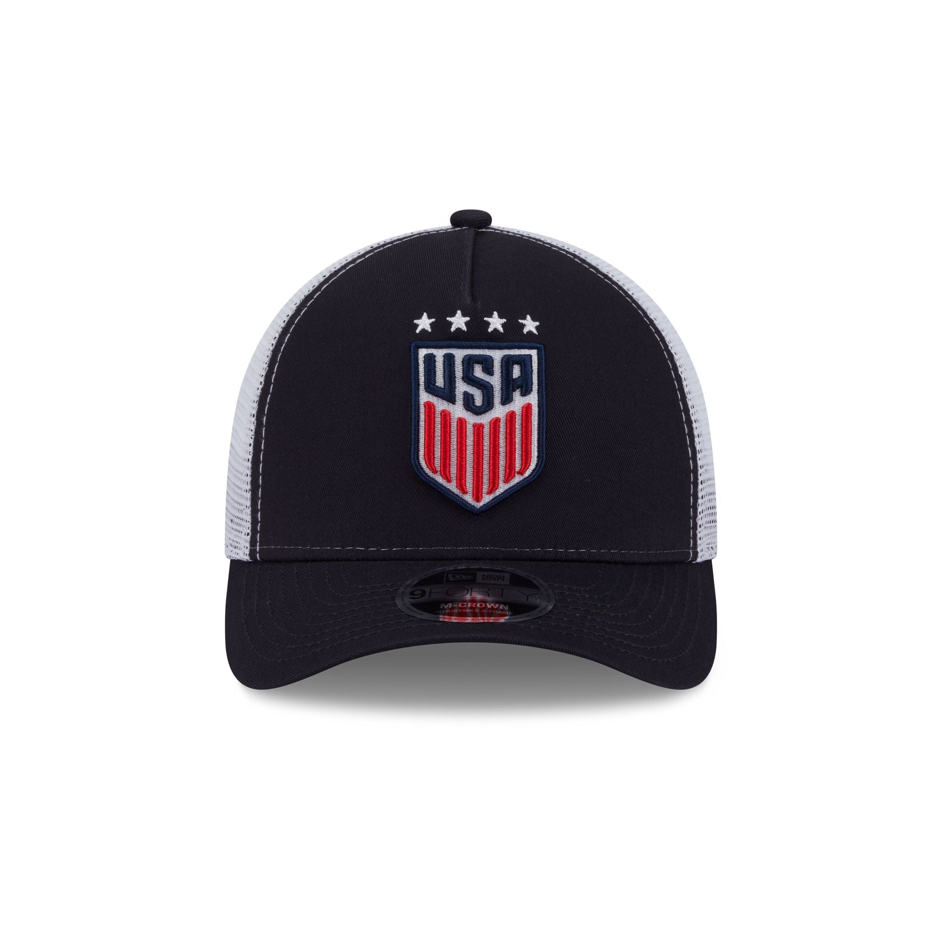 Alternative view of U.S. Soccer Women's National Team Navy 9Forty M-Crown A-Frame Trucker Hat