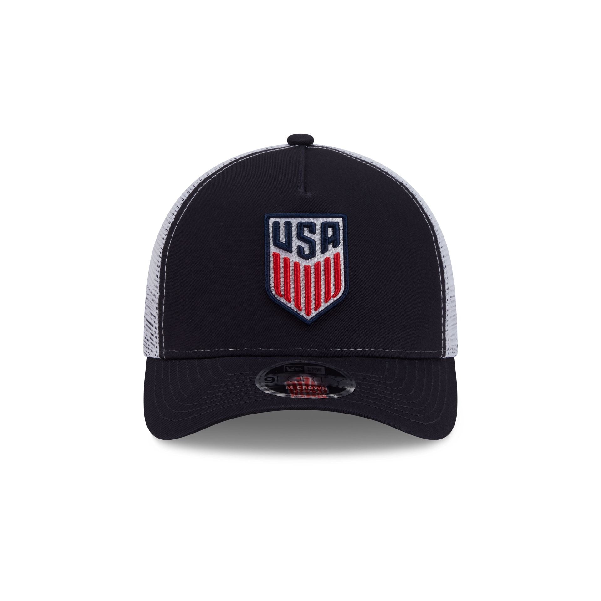 Alternative view of U.S. Soccer Men's National Team Navy 9Forty M-Crown A-Frame Trucker Hat