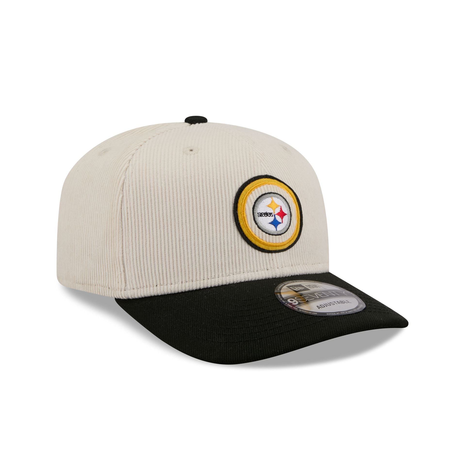Pittsburgh Steelers Loyal Corduroy 9Seventy Stretch-Snap Hat - Image 3