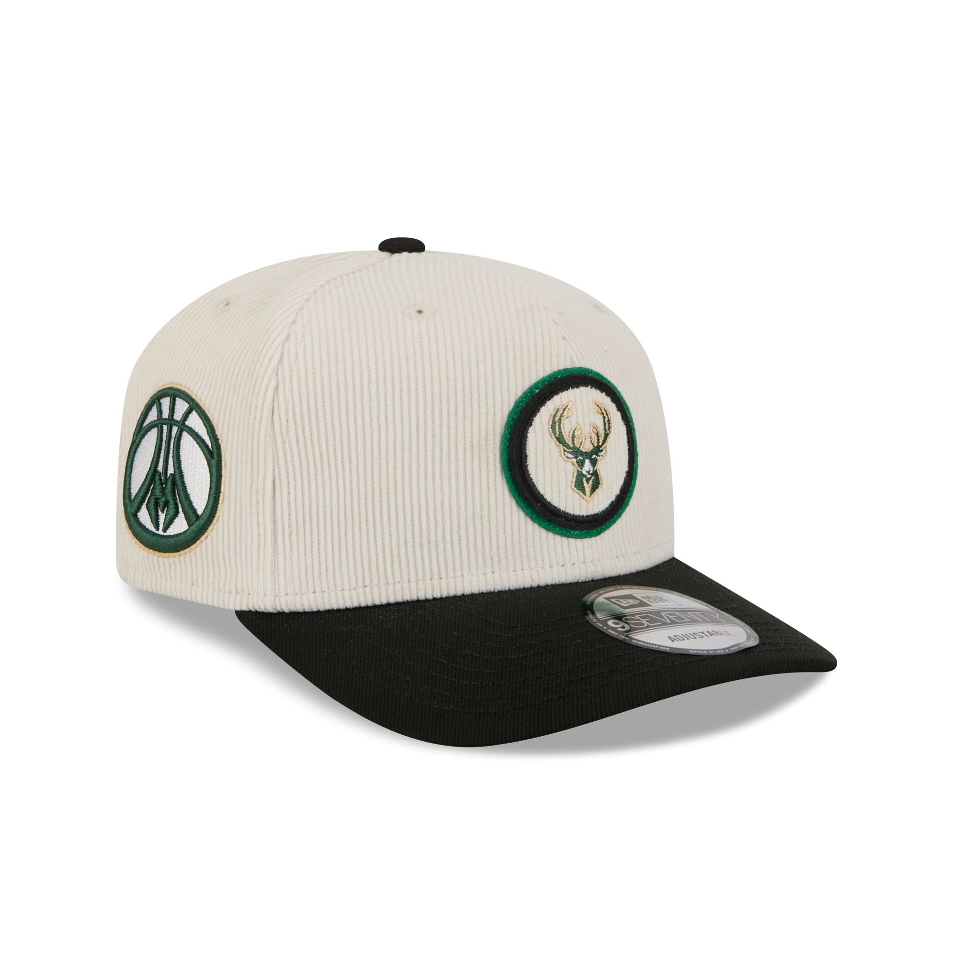 Milwaukee Bucks Loyal Corduroy 9Seventy Stretch-Snap Hat