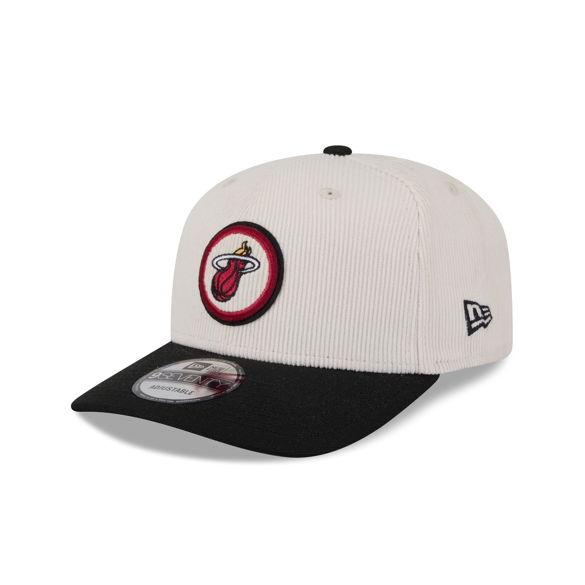Miami Heat Loyal Corduroy 9Seventy Stretch-Snap Hat - Image 3