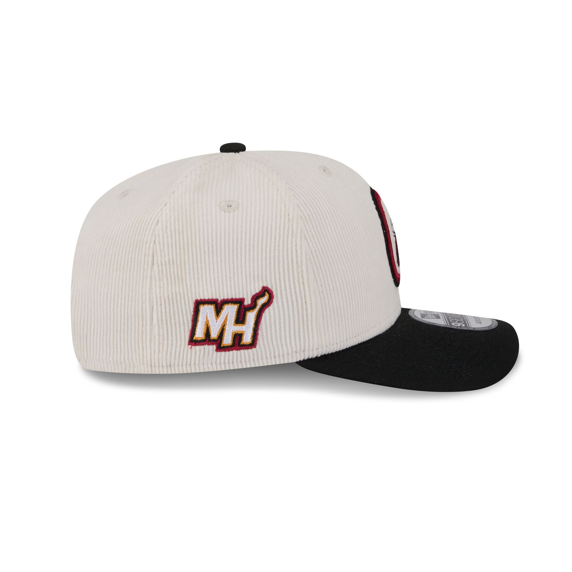 Miami Heat Loyal Corduroy 9Seventy Stretch-Snap Hat - Image 4