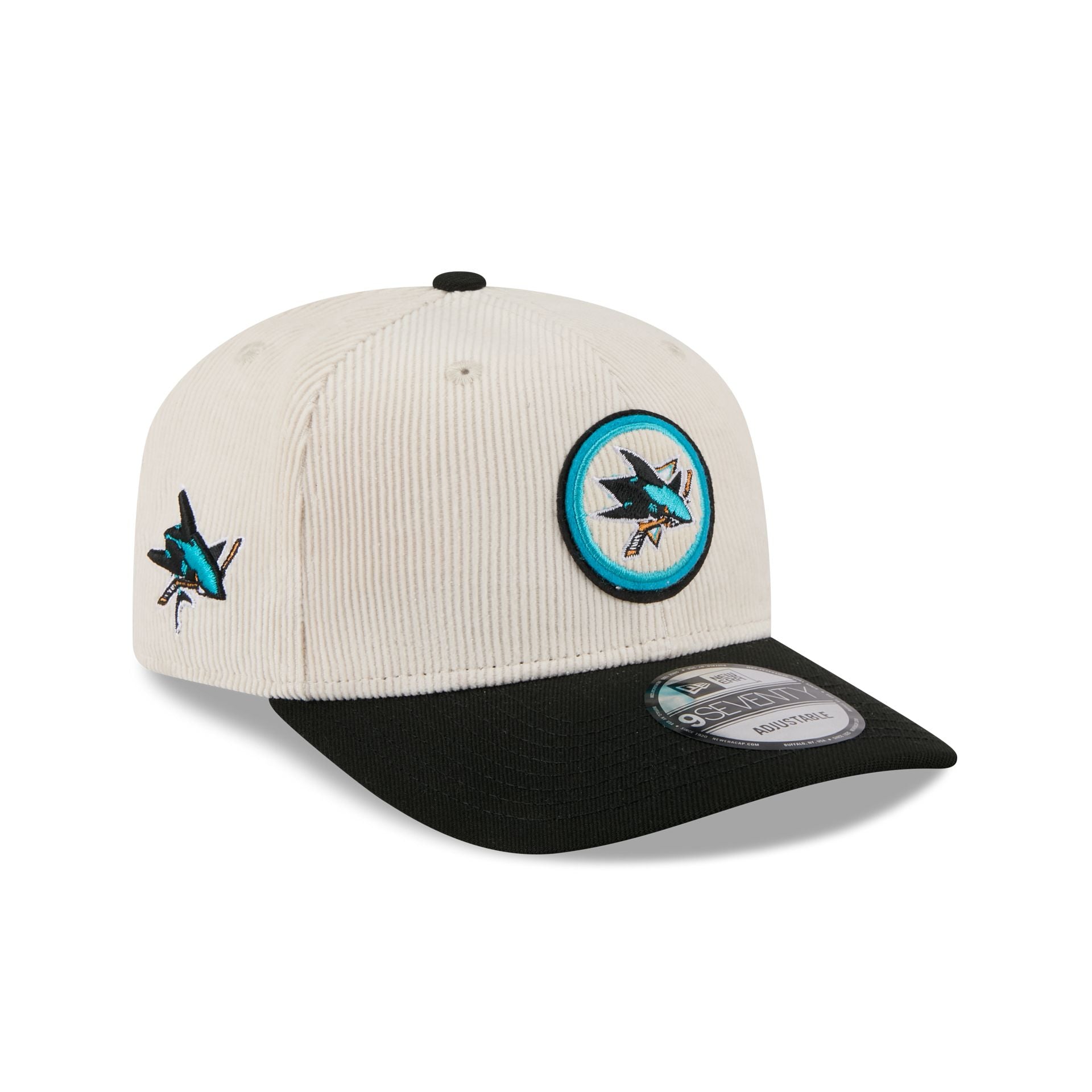 San Jose Sharks Loyal Corduroy 9Seventy Stretch-Snap Hat