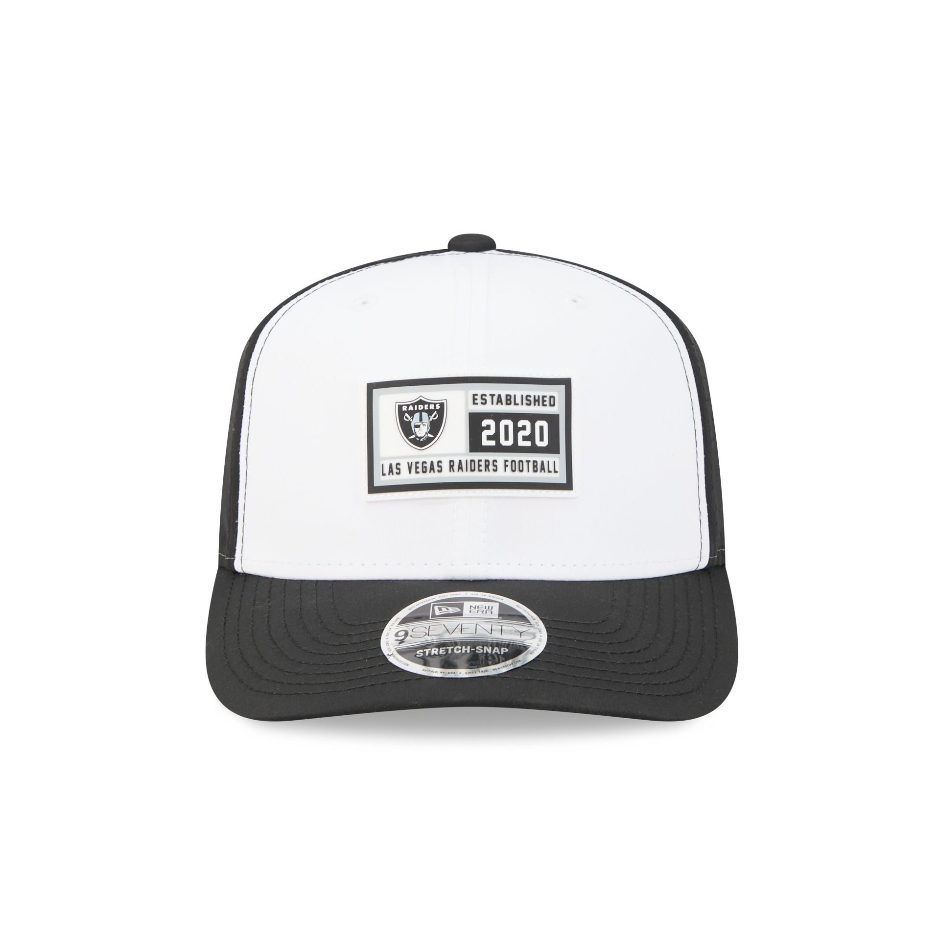 Alternative view of Las Vegas Raiders Est. Patch 9Seventy Stretch-Snap Hat