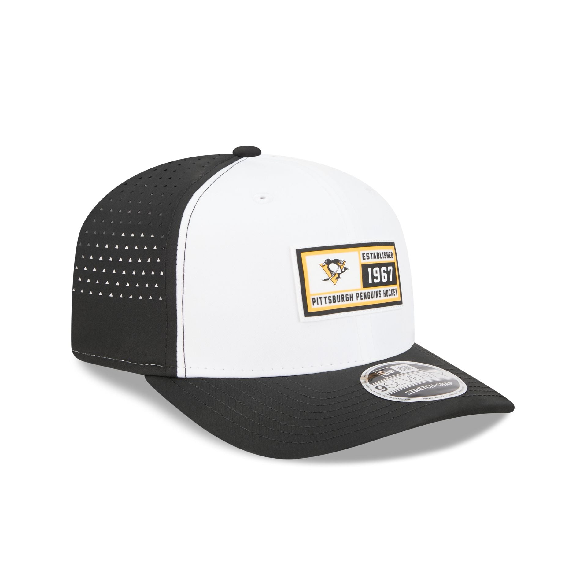 Pittsburgh Penguins Est. Patch 9Seventy Stretch-Snap Hat - Image 3