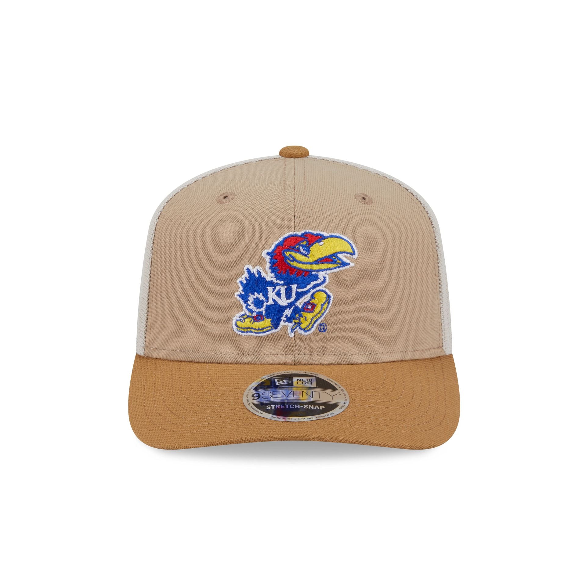 Alternative view of Kansas Jayhawks College Vault Stone 9Seventy Trucker Hat