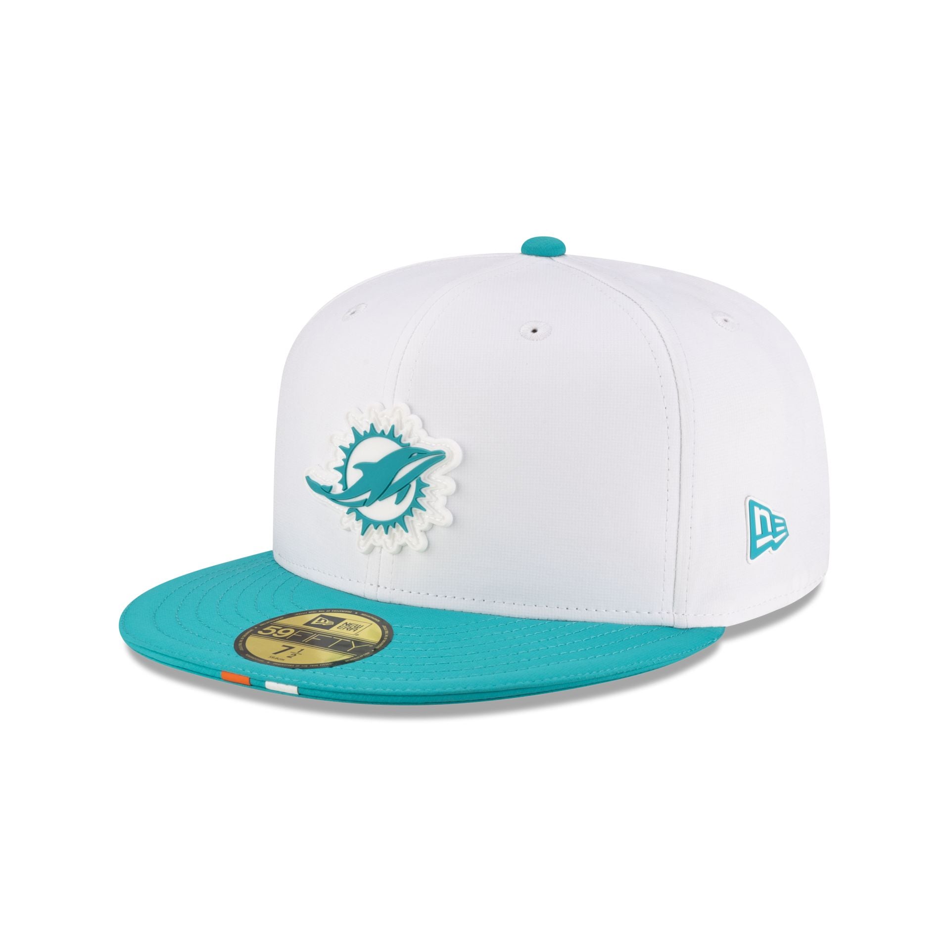 Miami Dolphins 2025 Training 59Fifty Fitted Hat