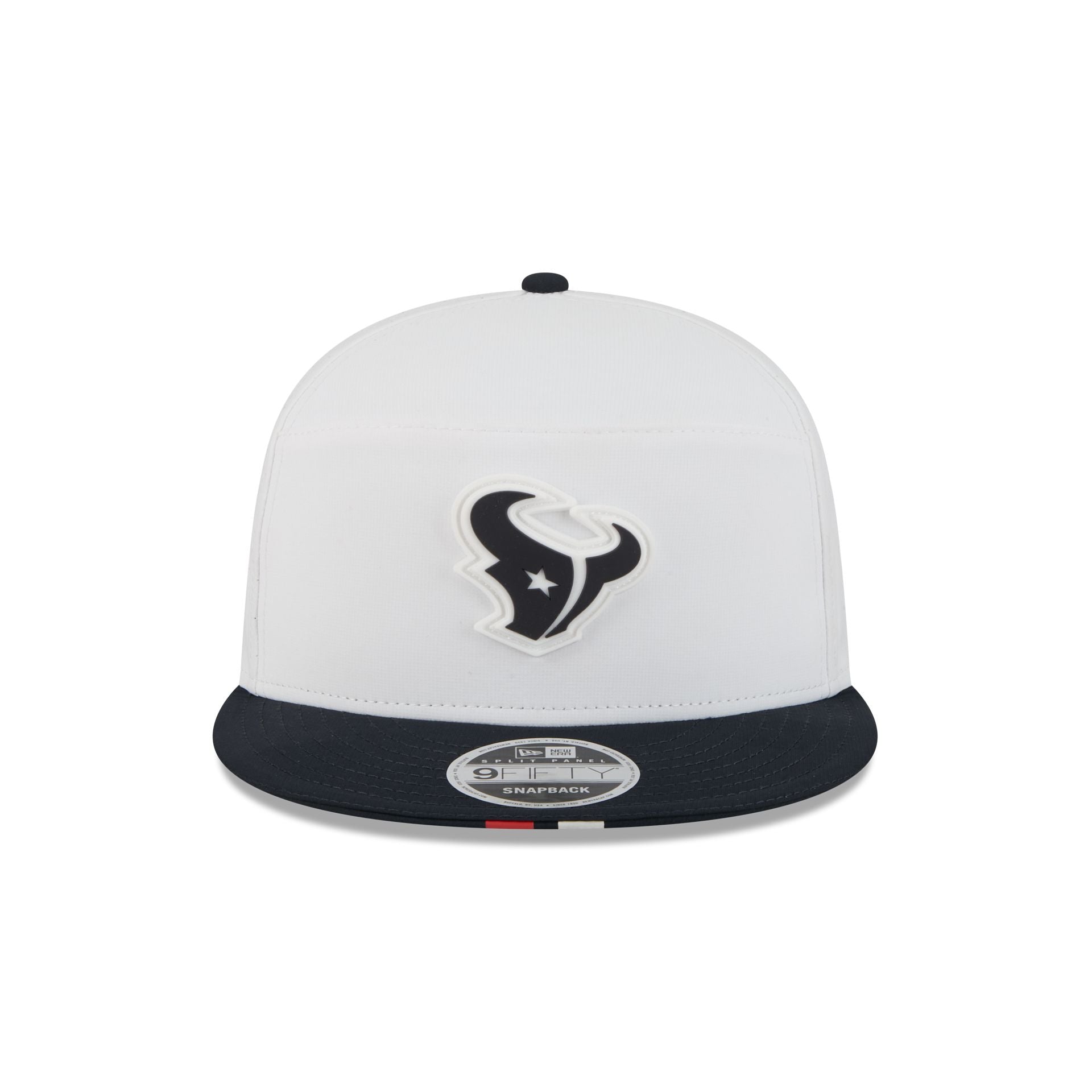 Alternative view of Houston Texans 2025 Training Split Panel 9Fifty Snapback Hat