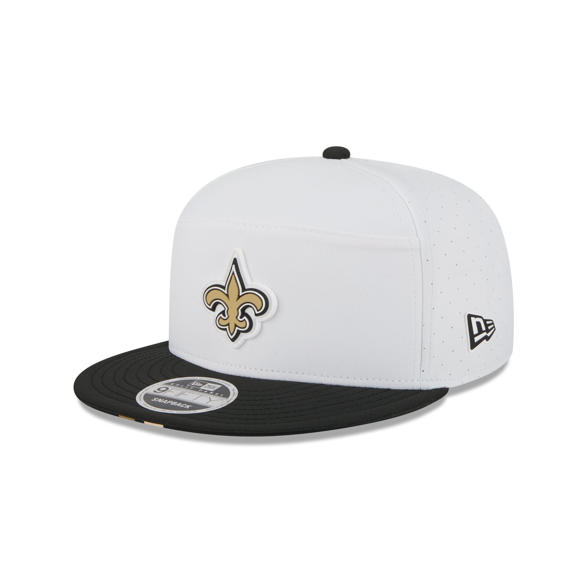 New Orleans Saints 2025 Training Split Panel 9Fifty Snapback Hat