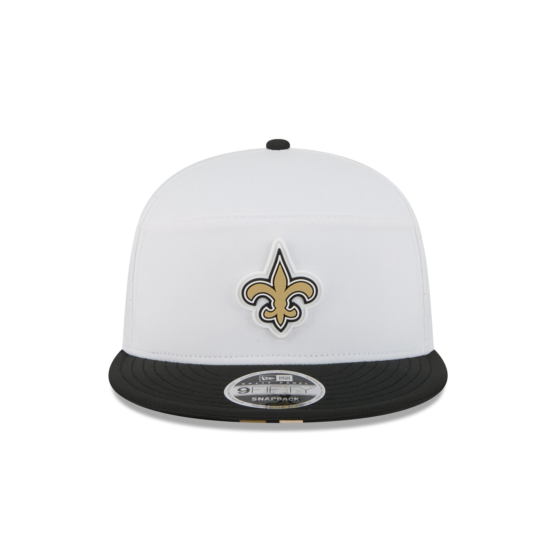 Alternative view of New Orleans Saints 2025 Training Split Panel 9Fifty Snapback Hat