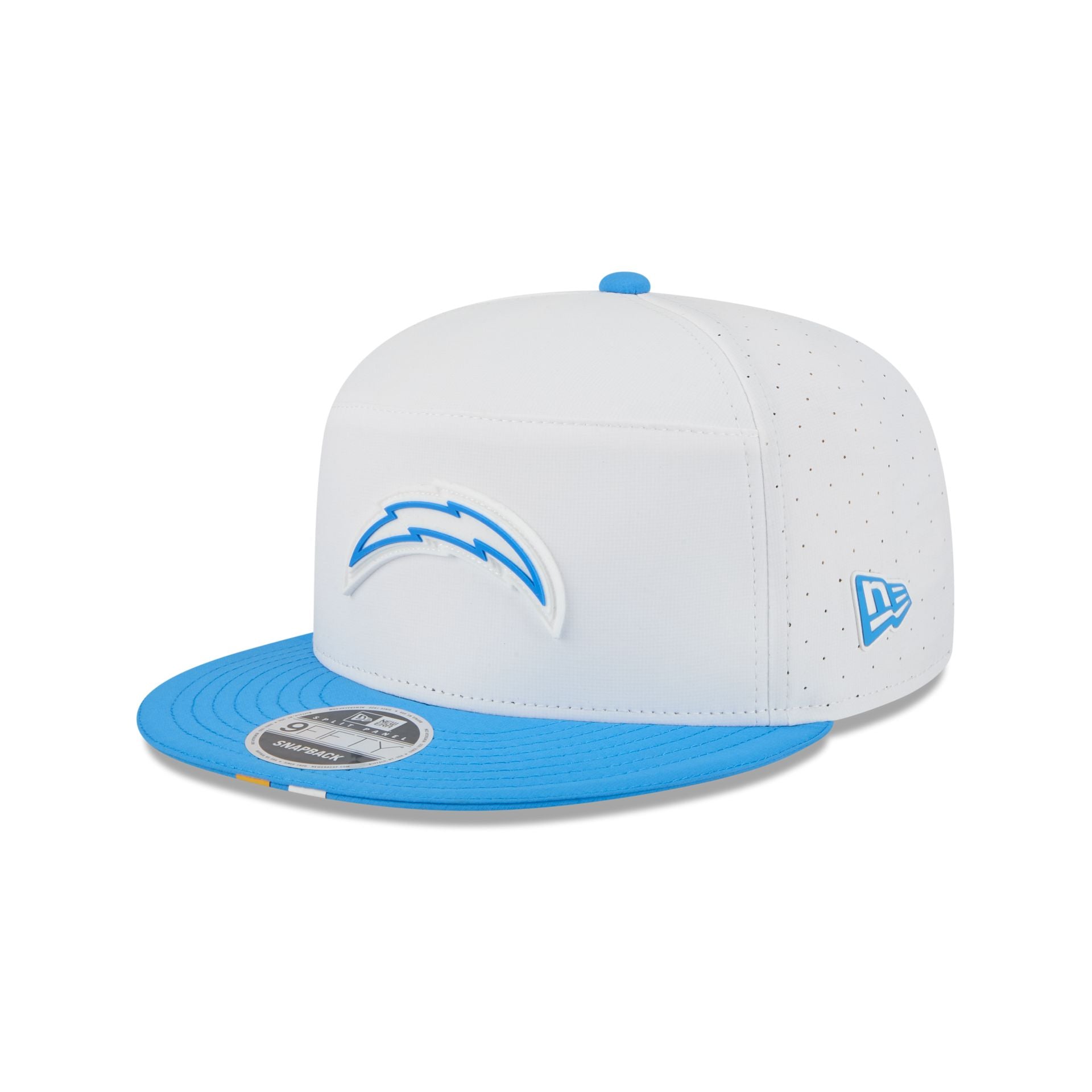 Los Angeles Chargers 2025 Training Split Panel 9Fifty Snapback Hat