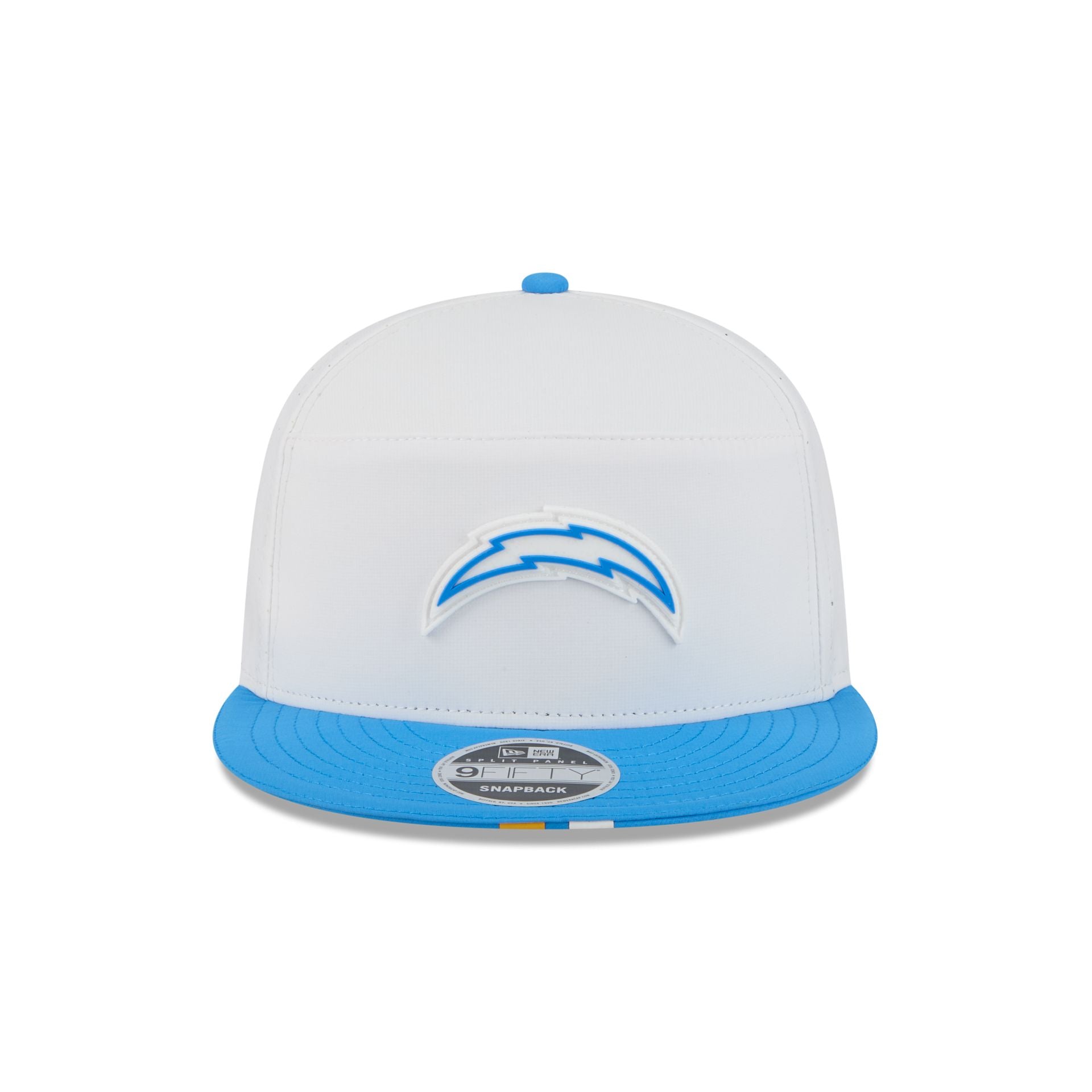Alternative view of Los Angeles Chargers 2025 Training Split Panel 9Fifty Snapback Hat