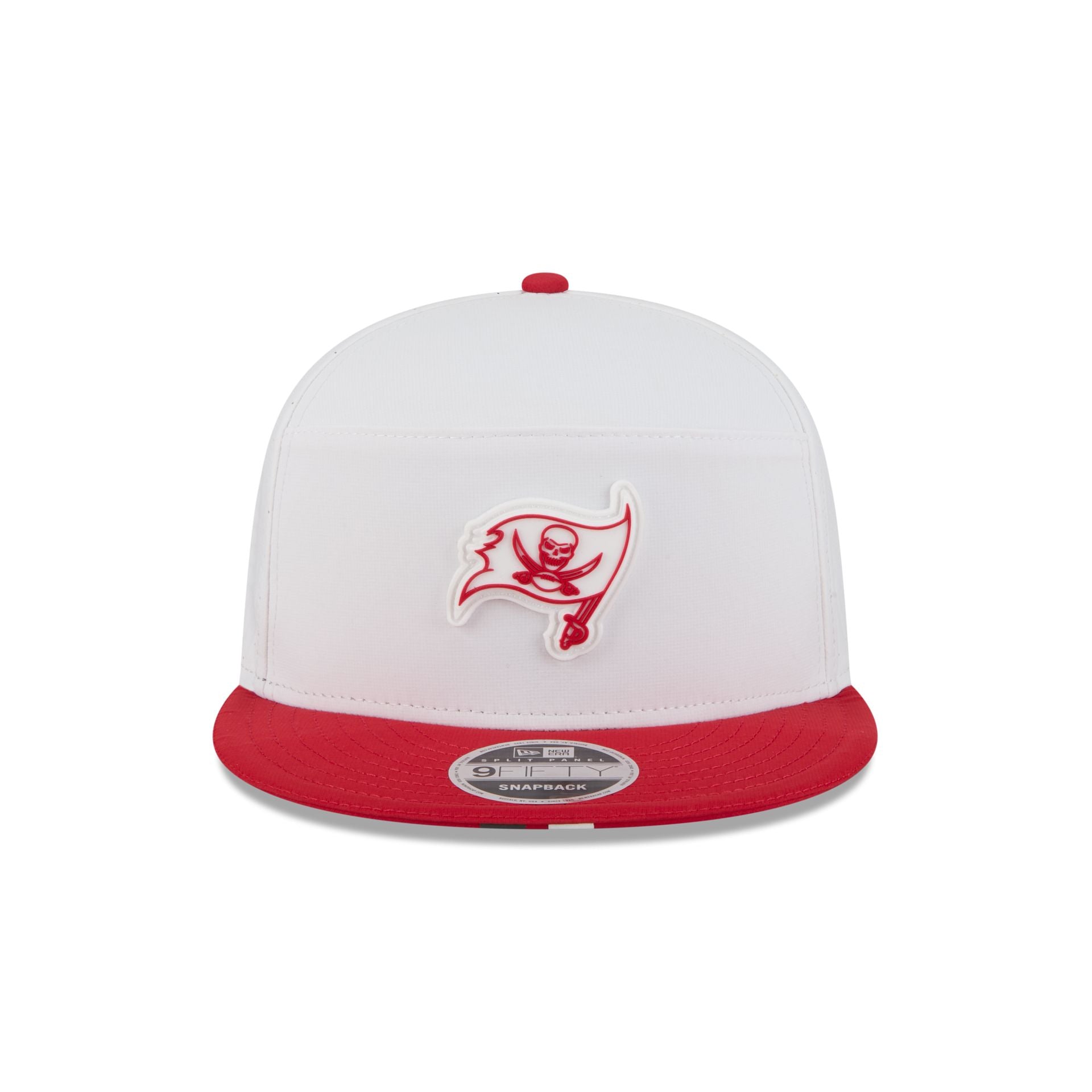 Alternative view of Tampa Bay Buccaneers 2025 Training Split Panel 9Fifty Snapback Hat