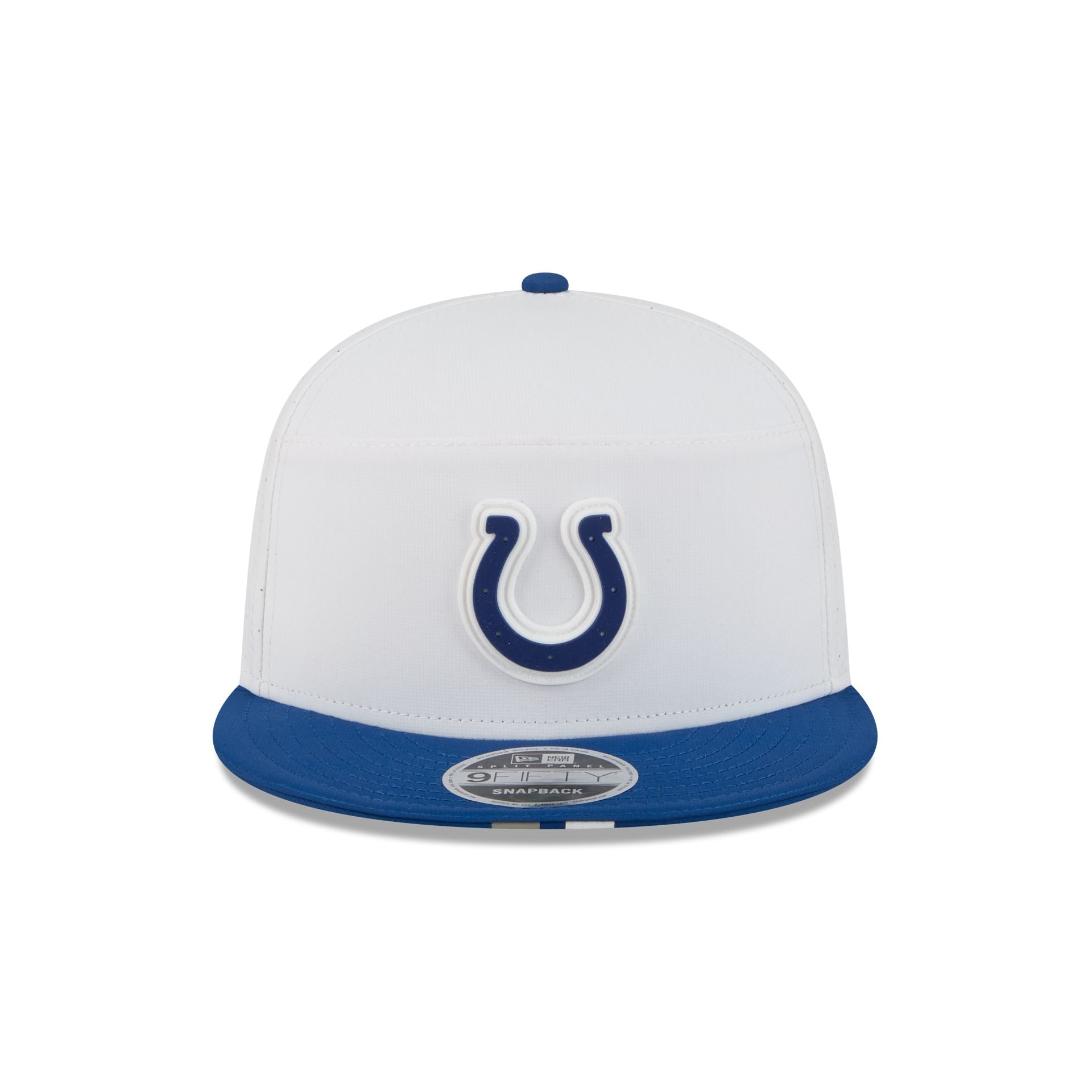 Alternative view of Indianapolis Colts 2025 Training Split Panel 9Fifty Snapback Hat