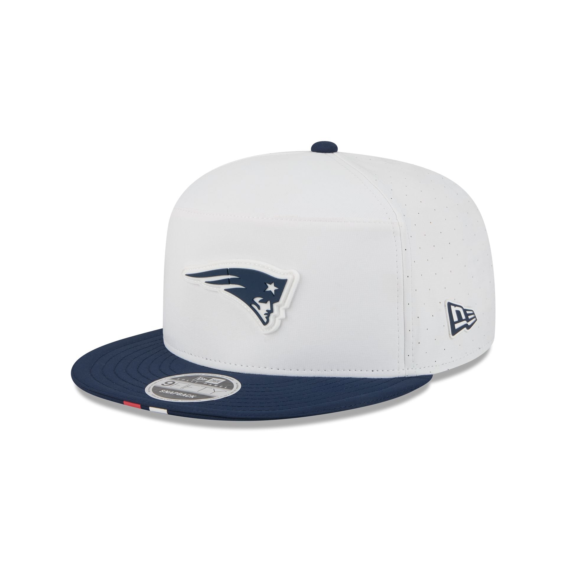 New England Patriots 2025 Training Split Panel 9Fifty Snapback Hat