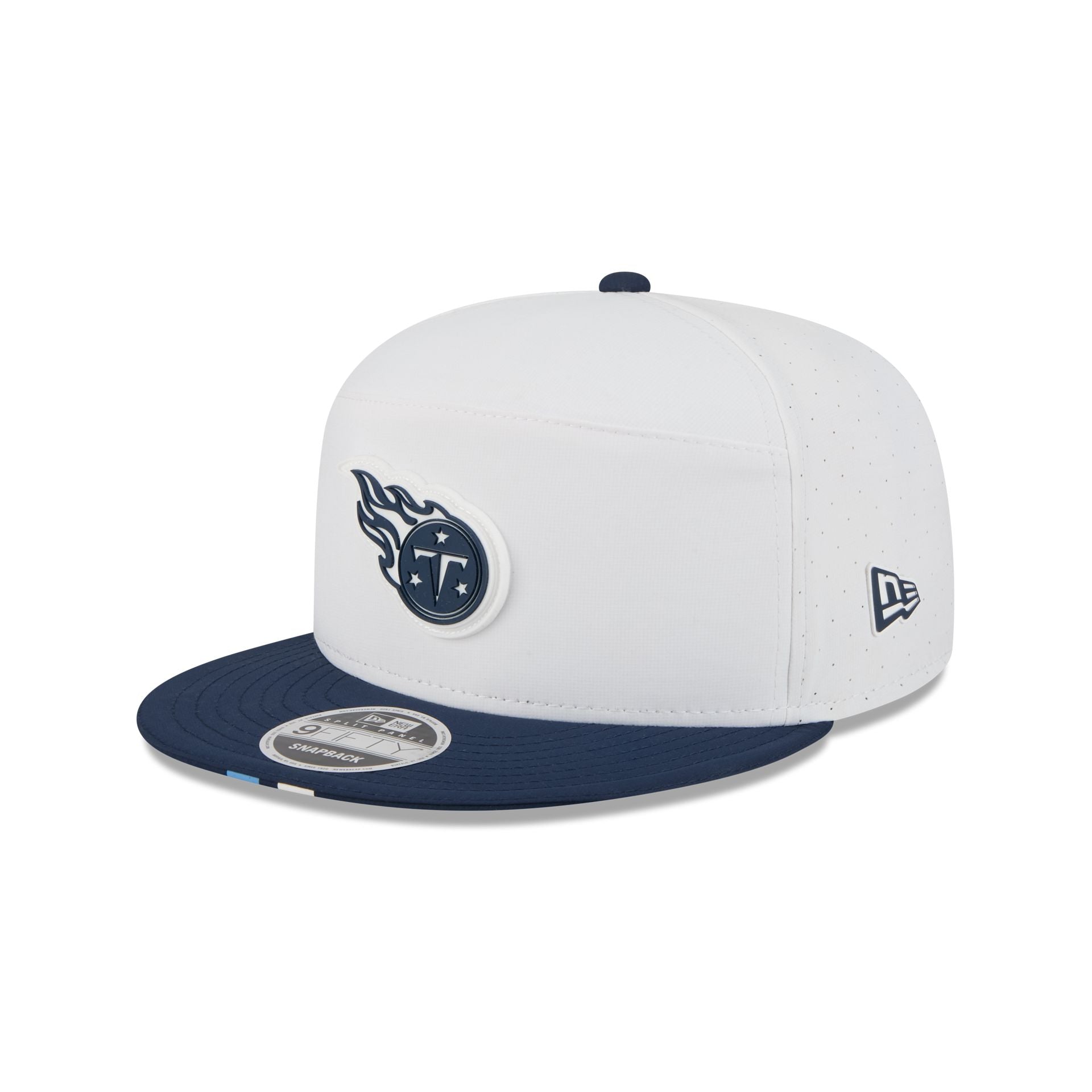 Tennessee Titans 2025 Training Split Panel 9Fifty Snapback Hat