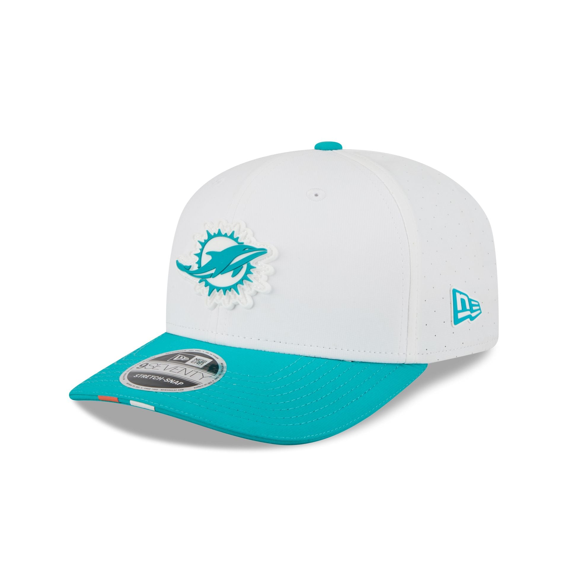 Miami Dolphins 2025 Training 9Seventy Stretch-Snap Hat