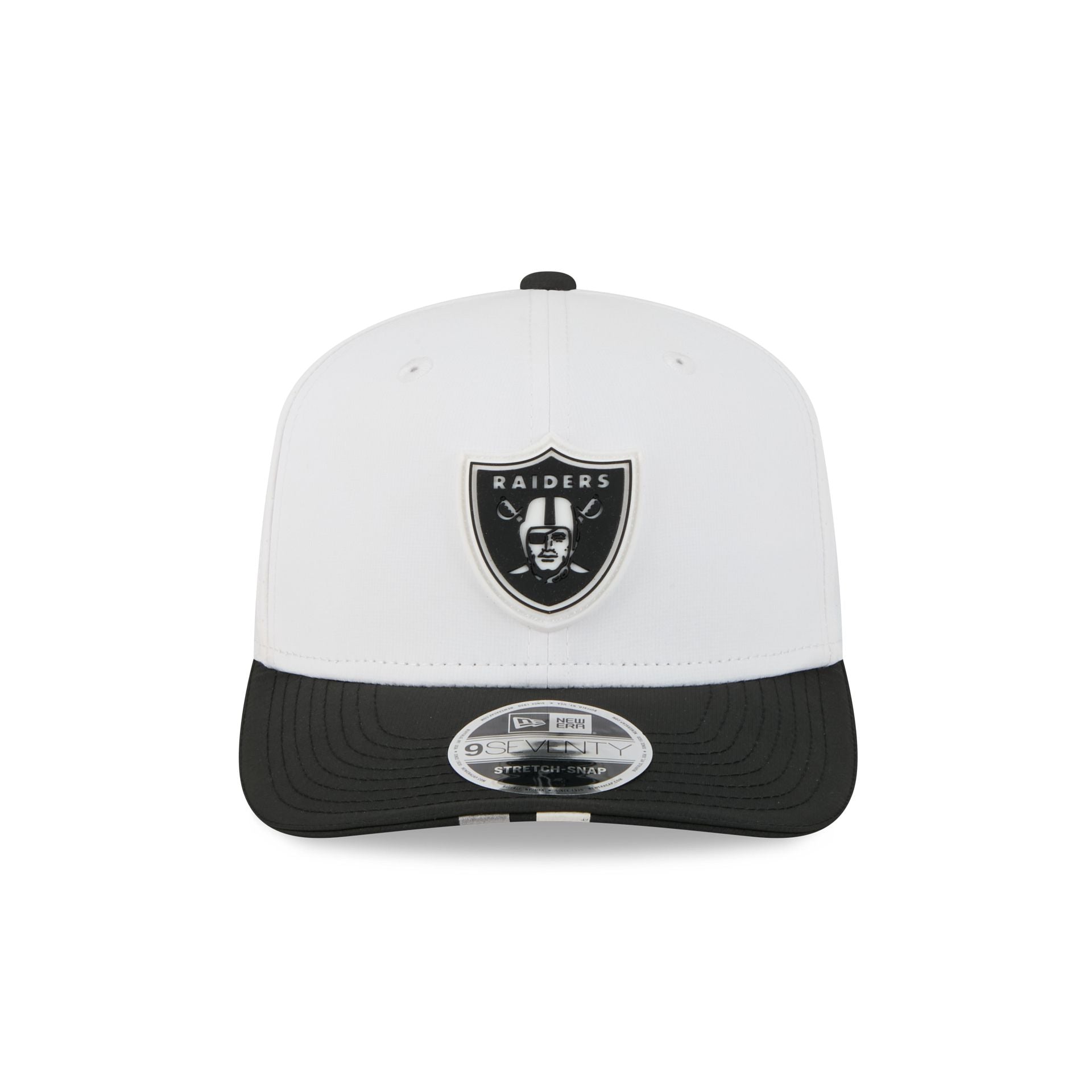 Alternative view of Las Vegas Raiders 2025 Training 9Seventy Stretch-Snap Hat