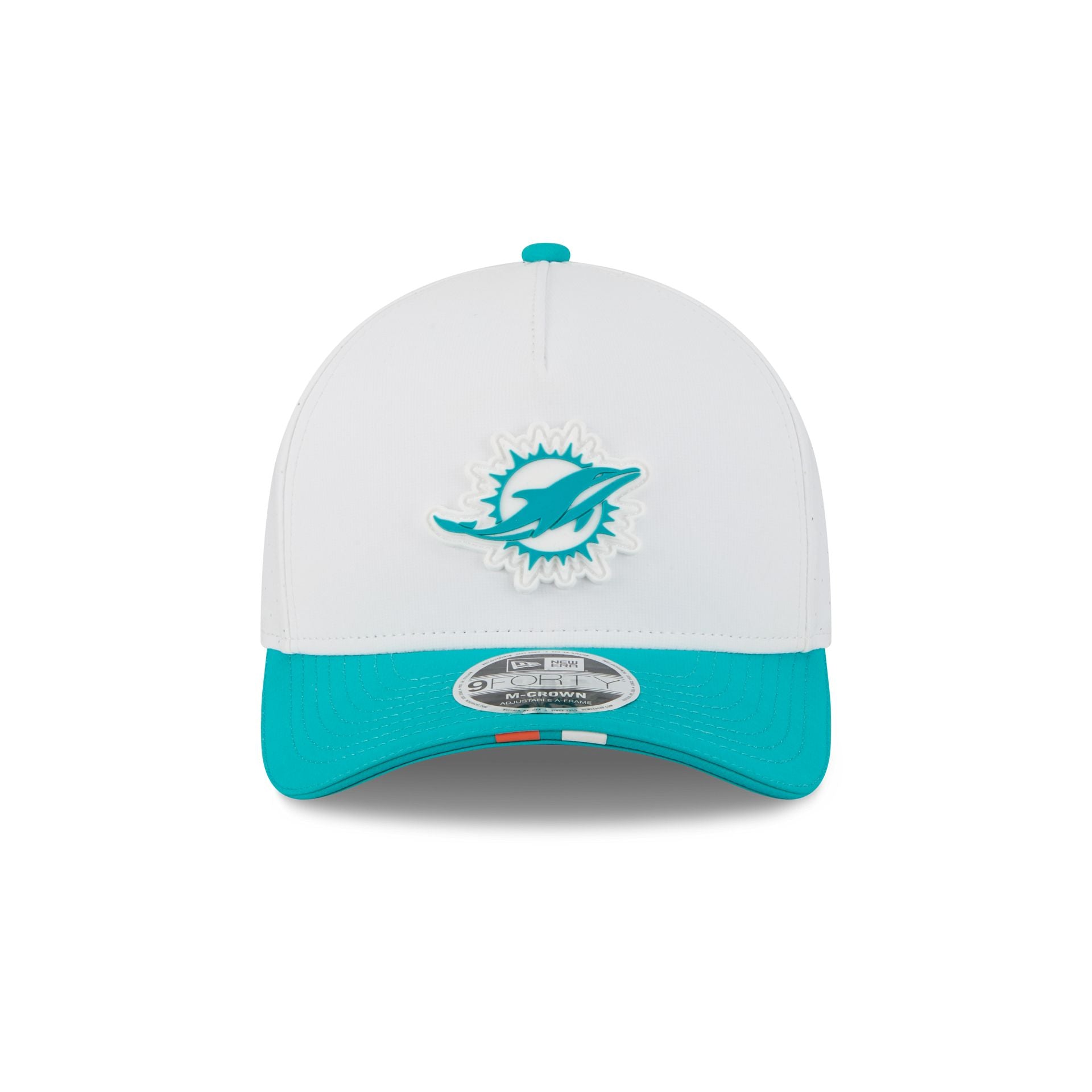 Alternative view of Miami Dolphins 2025 Training 9Forty M-Crown A-Frame Snapback Hat