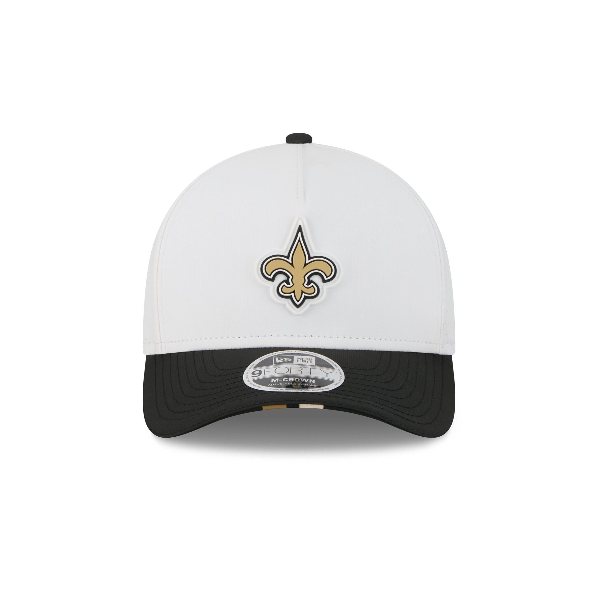 Alternative view of New Orleans Saints 2025 Training 9Forty M-Crown A-Frame Snapback Hat