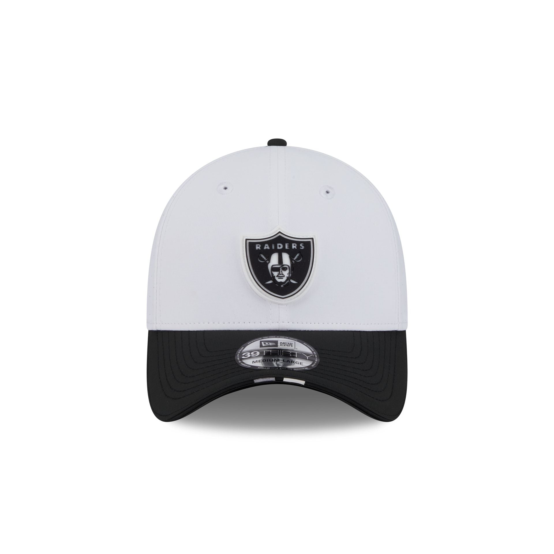Alternative view of Las Vegas Raiders 2025 Training 39Thirty Stretch Fit Hat