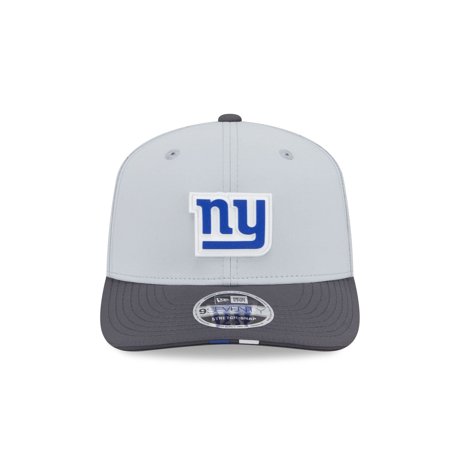Alternative view of New York Giants 2025 Training Gray 9Seventy Stretch-Snap Hat